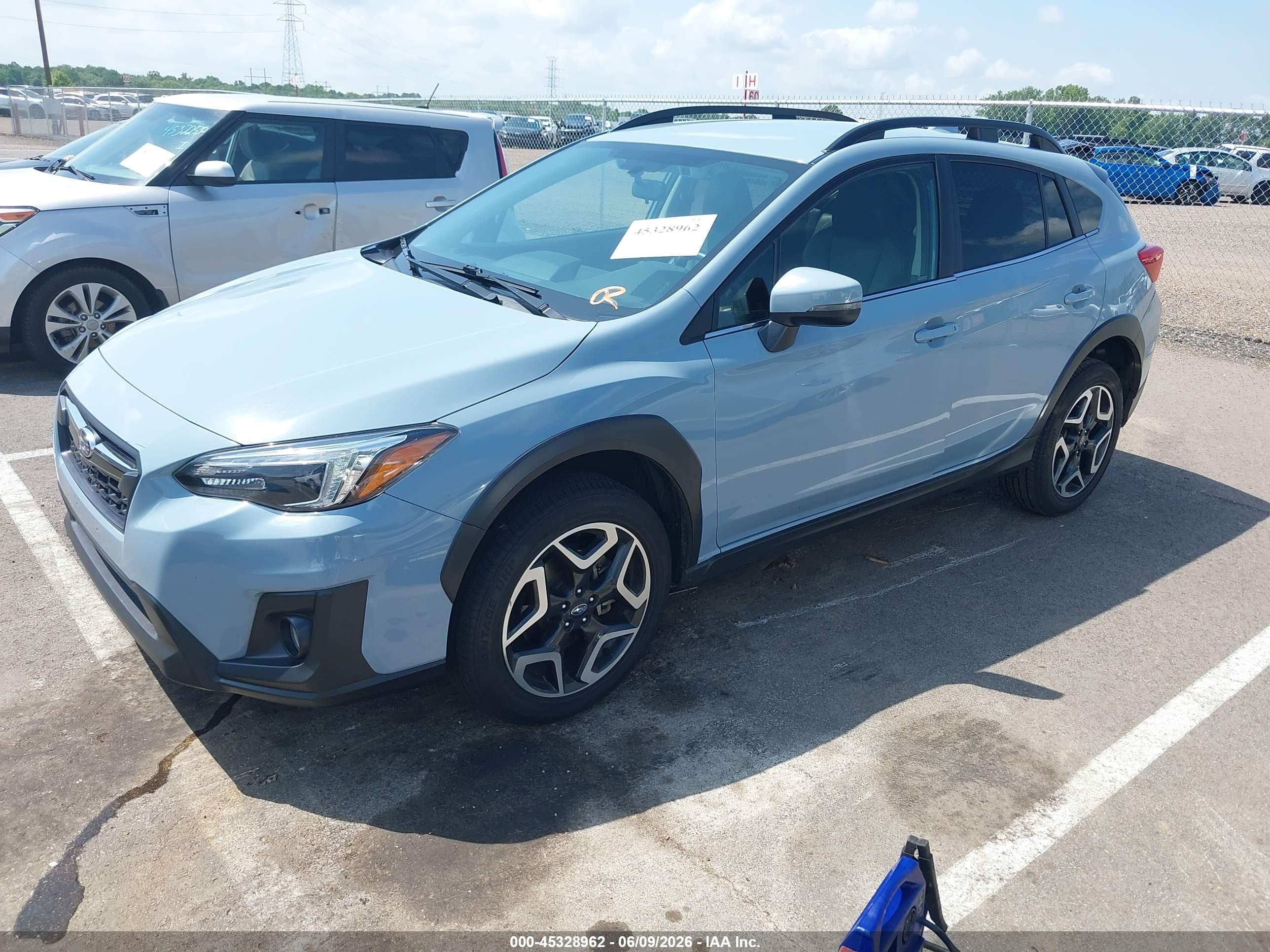 2019 Subaru Crosstrek 2.0i Limited Light Blue vin: JF2GTAMC9K8238709