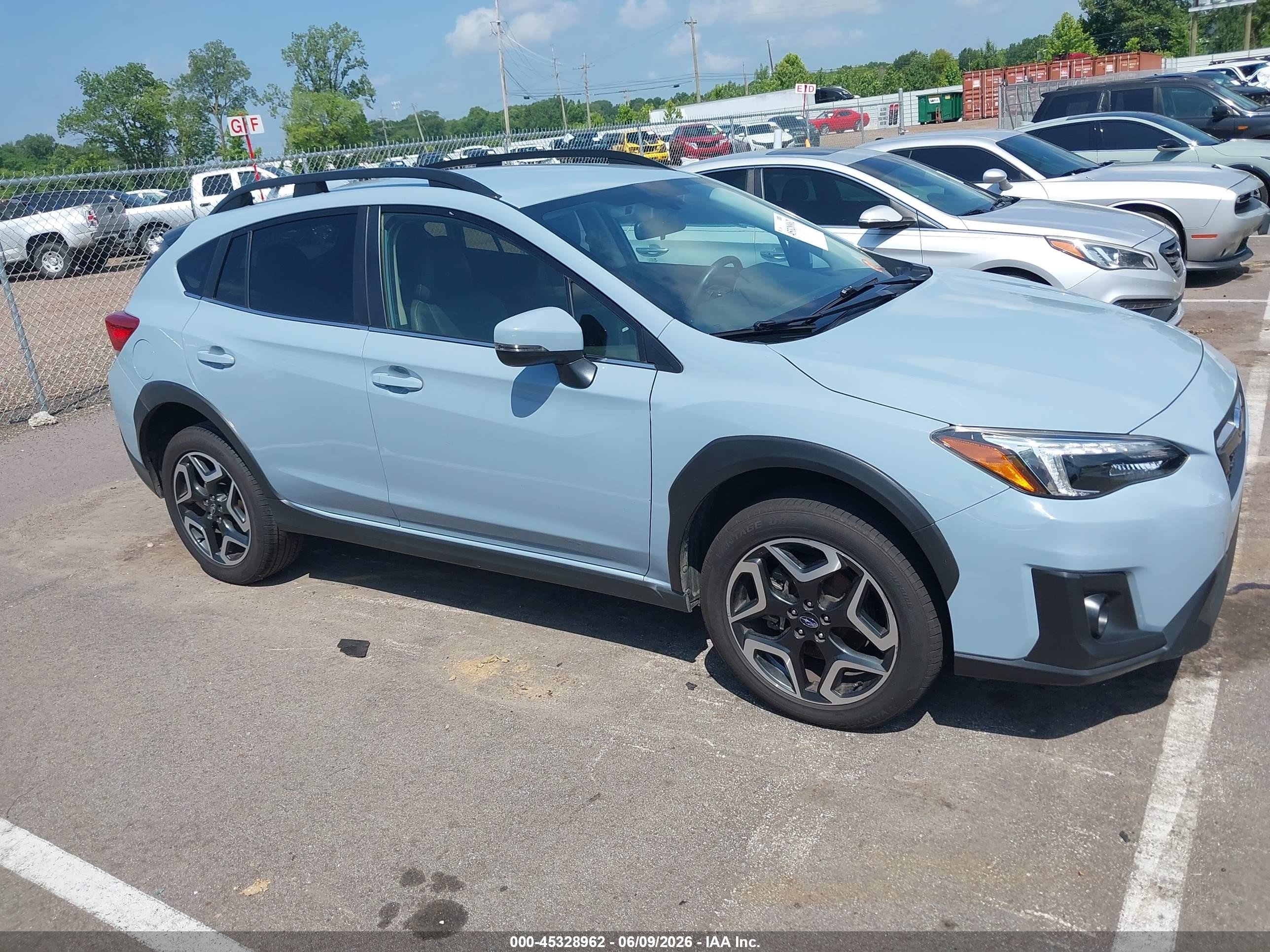 2019 Subaru Crosstrek 2.0i Limited Light Blue vin: JF2GTAMC9K8238709