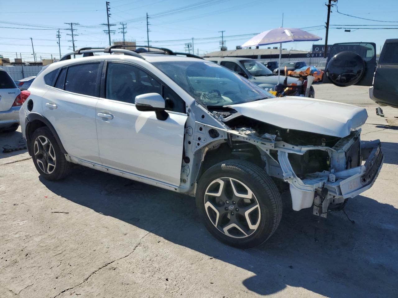 2020 Subaru Crosstrek Limited White vin: JF2GTANC0LH260954