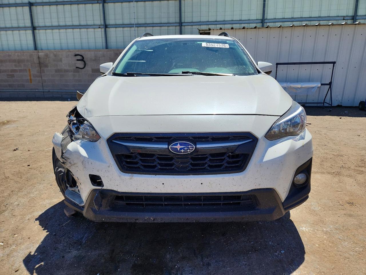 2020 Subaru Crosstrek Premium White vin: JF2GTAPC0L8225506