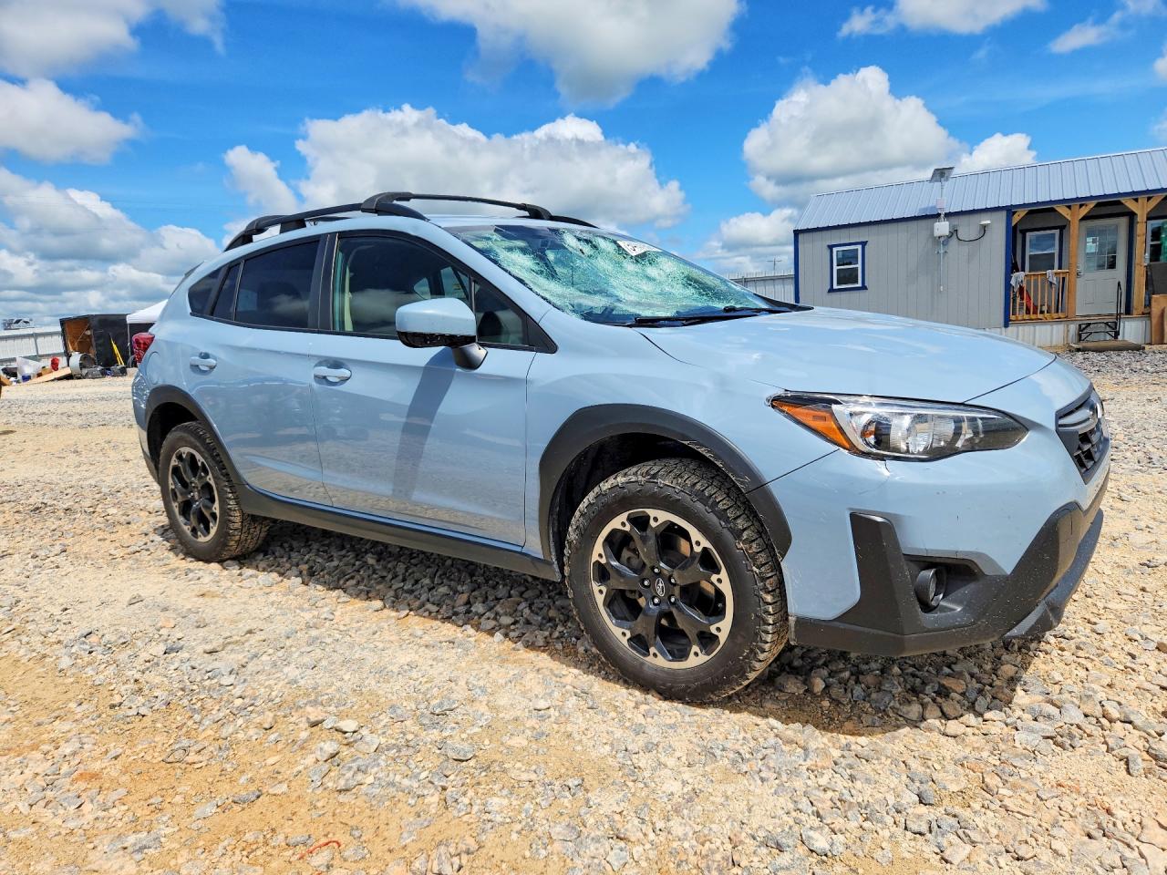 2022 Subaru Crosstrek Premium Blue vin: JF2GTAPC0NH270416