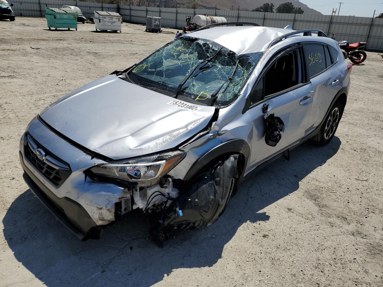 2022 Subaru Crosstrek Premium Silver vin: JF2GTAPC3N8219704