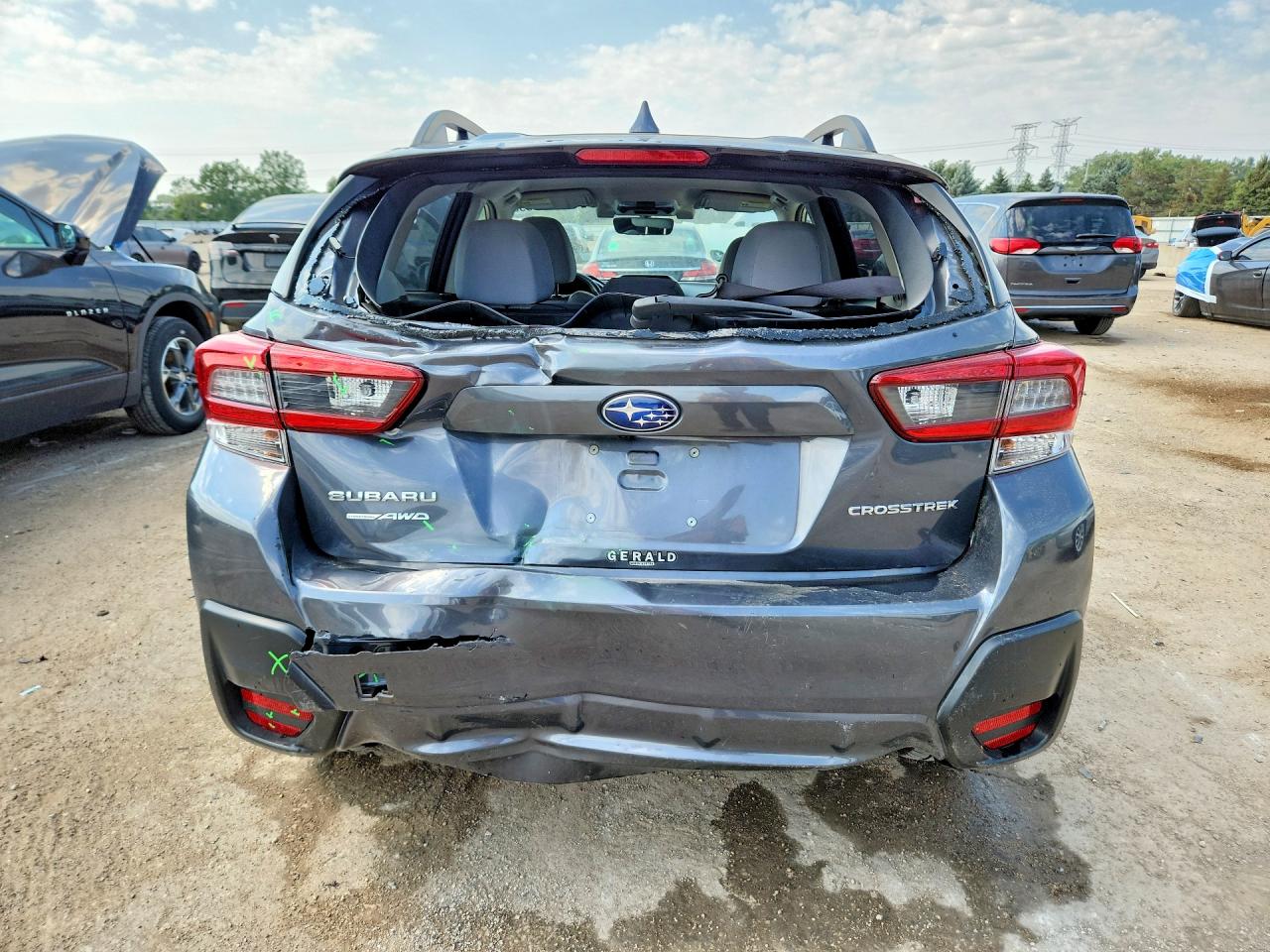 2023 Subaru Crosstrek Premium Gray vin: JF2GTAPC8P8278203