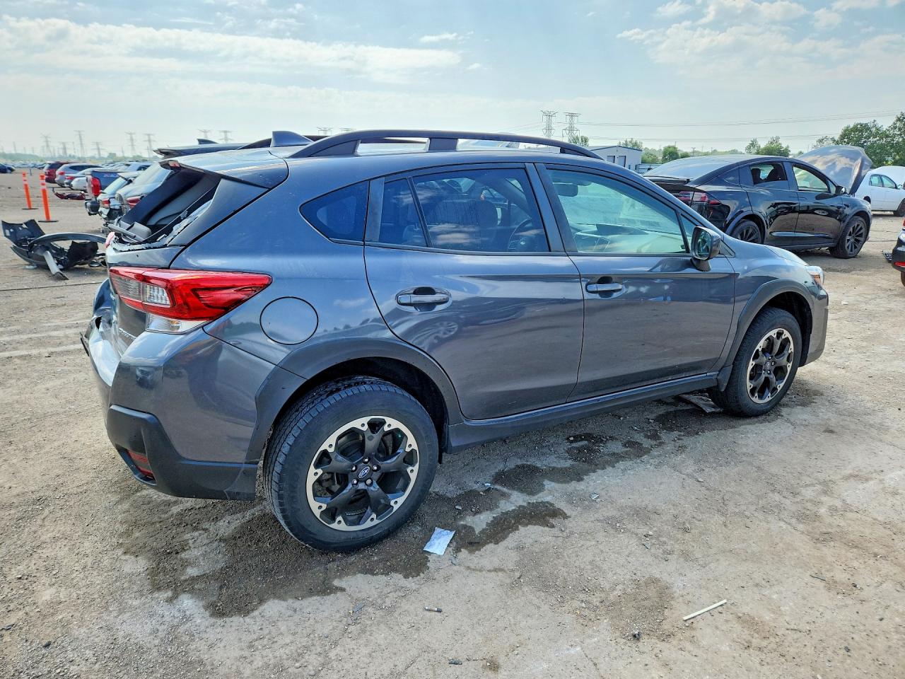 2023 Subaru Crosstrek Premium Gray vin: JF2GTAPC8P8278203