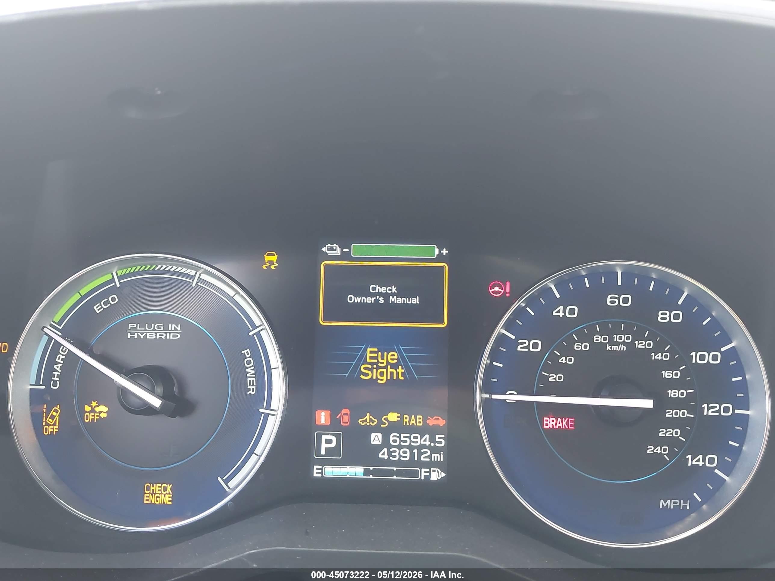 2023 Subaru Crosstrek Hybrid Gray vin: JF2GTDNC4PH290112