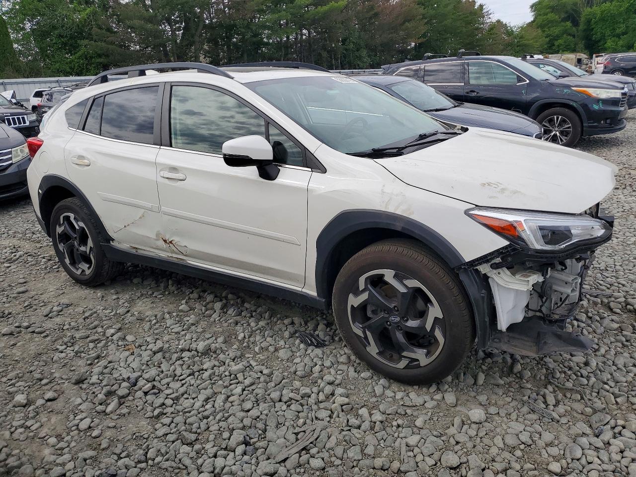 2021 Subaru Crosstrek Limited White vin: JF2GTHNC8M8326516