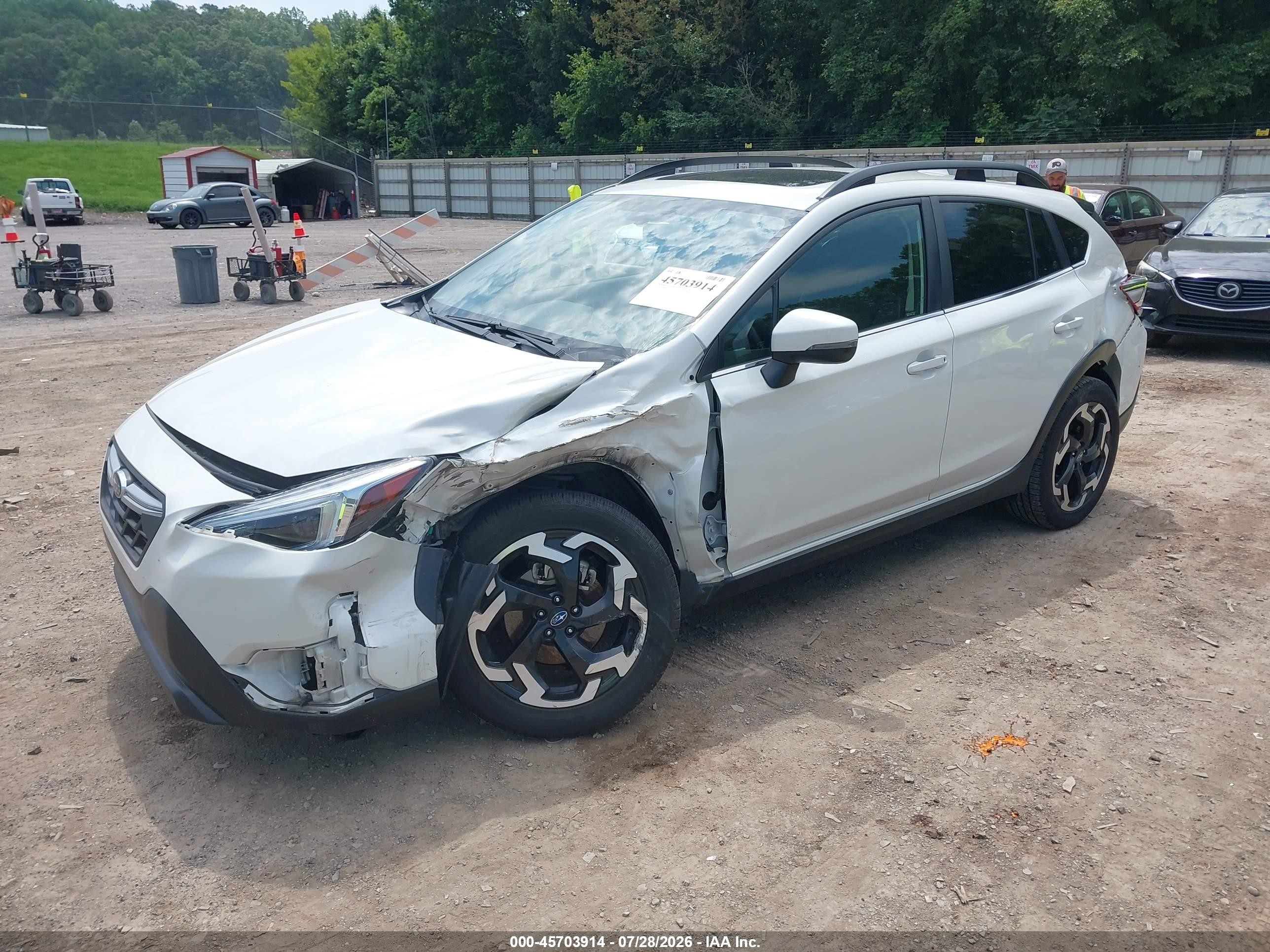 2021 Subaru Crosstrek Limited Белый vin: JF2GTHNC9MH663597