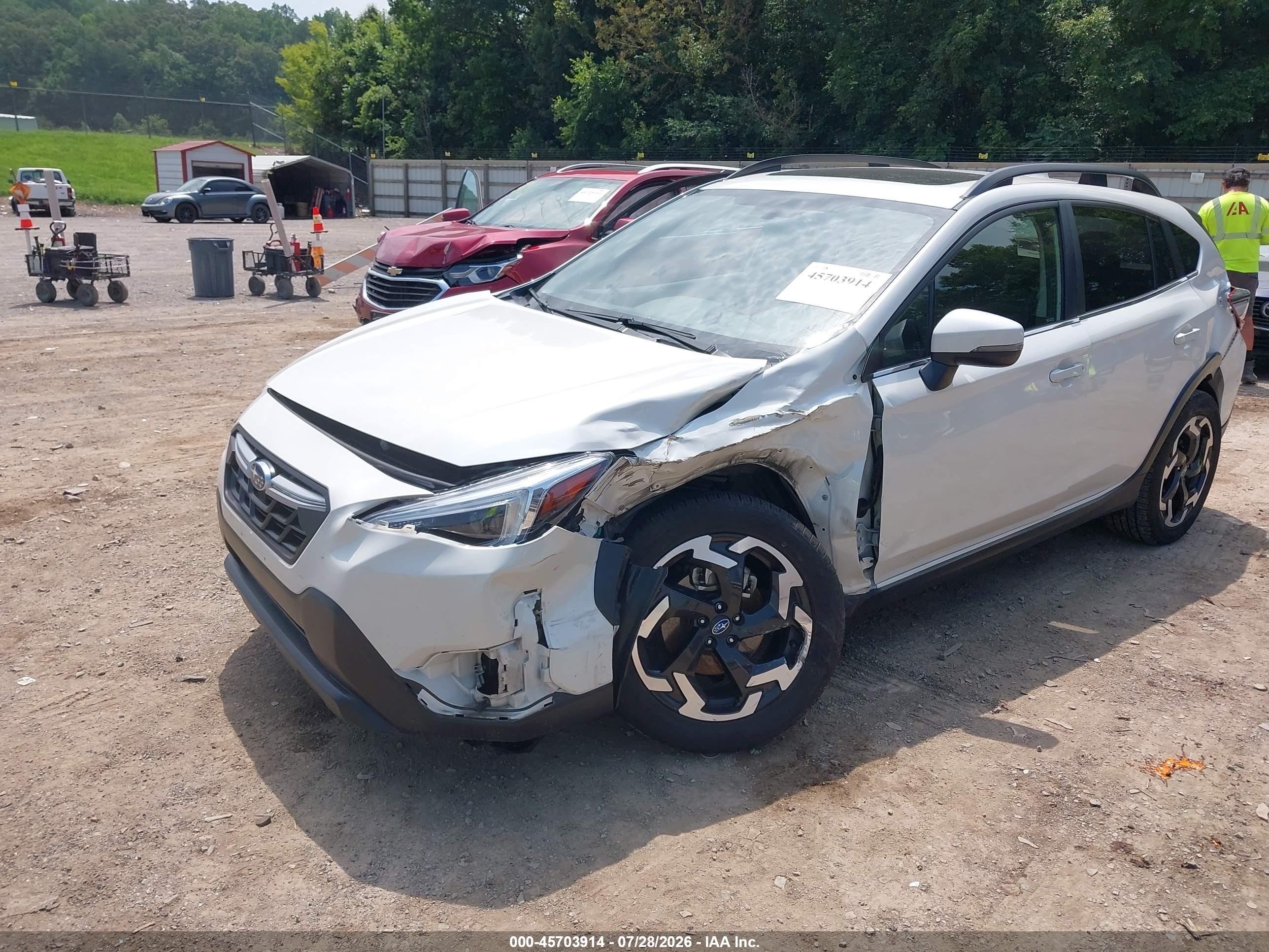 2021 Subaru Crosstrek Limited Белый vin: JF2GTHNC9MH663597