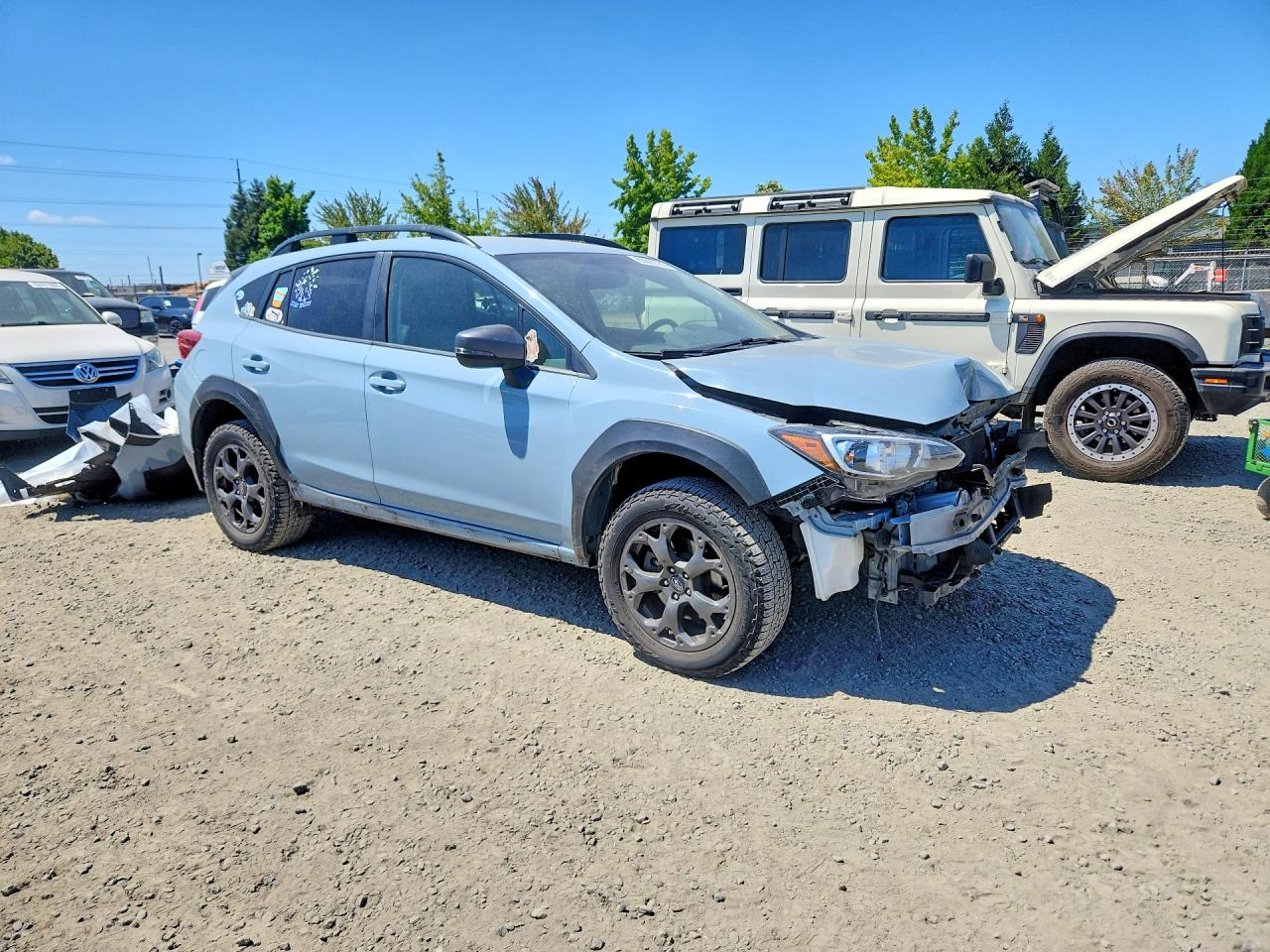 2021 Subaru Crosstrek Sport Turquoise vin: JF2GTHRC0MH384629