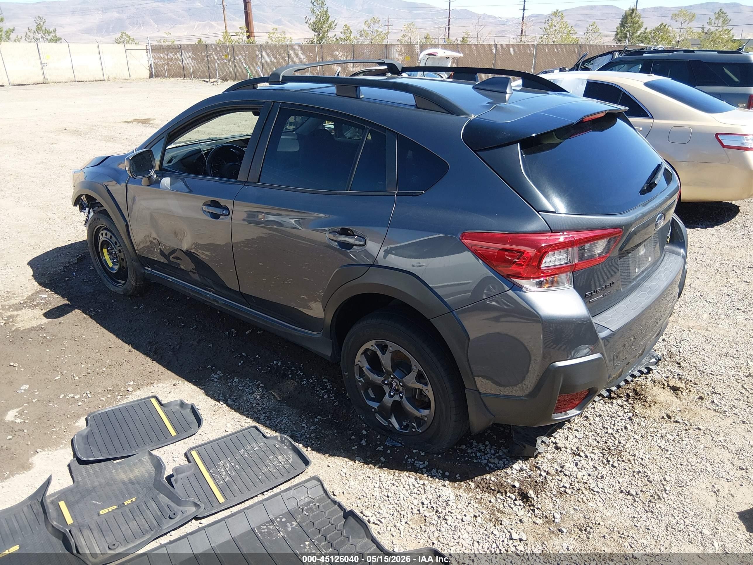 2021 Subaru Crosstrek Sport Gray vin: JF2GTHRC9MH387240