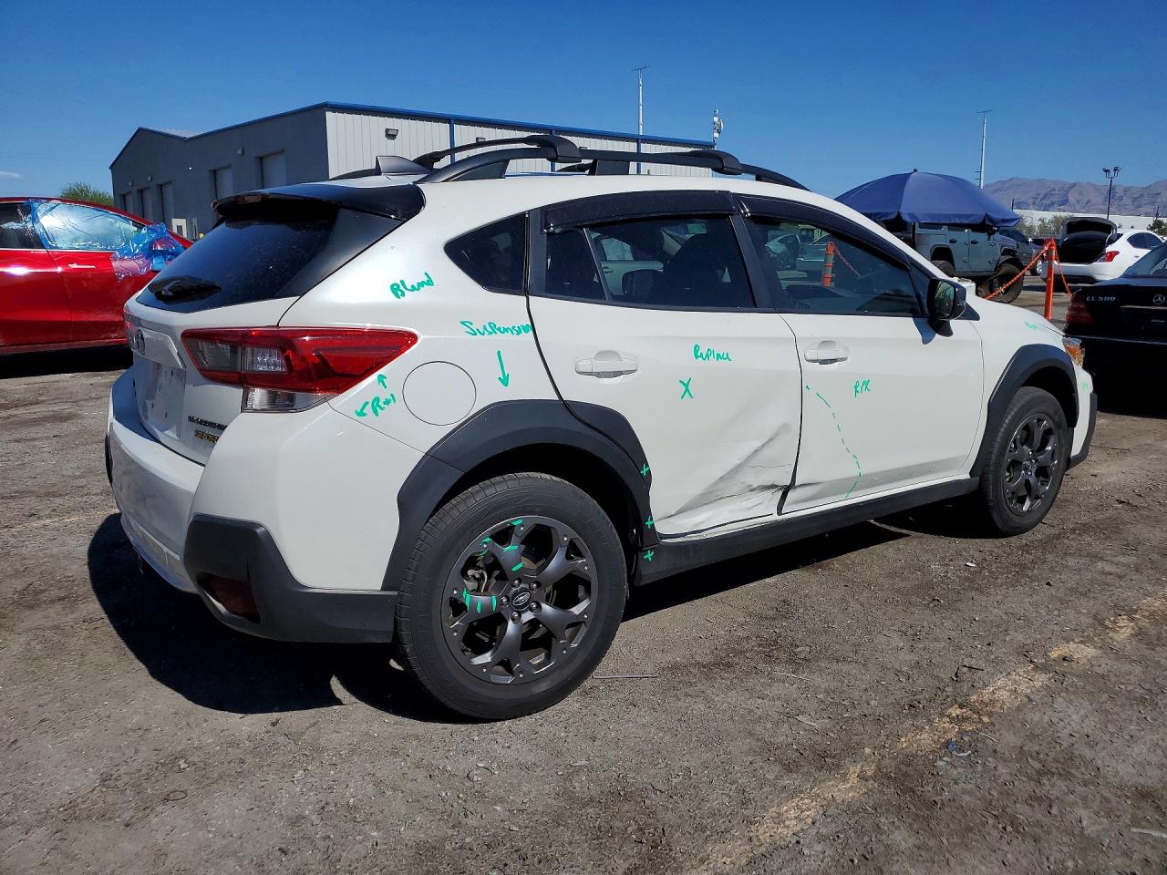 2022 Subaru Crosstrek Sport White vin: JF2GTHSC0NH203461