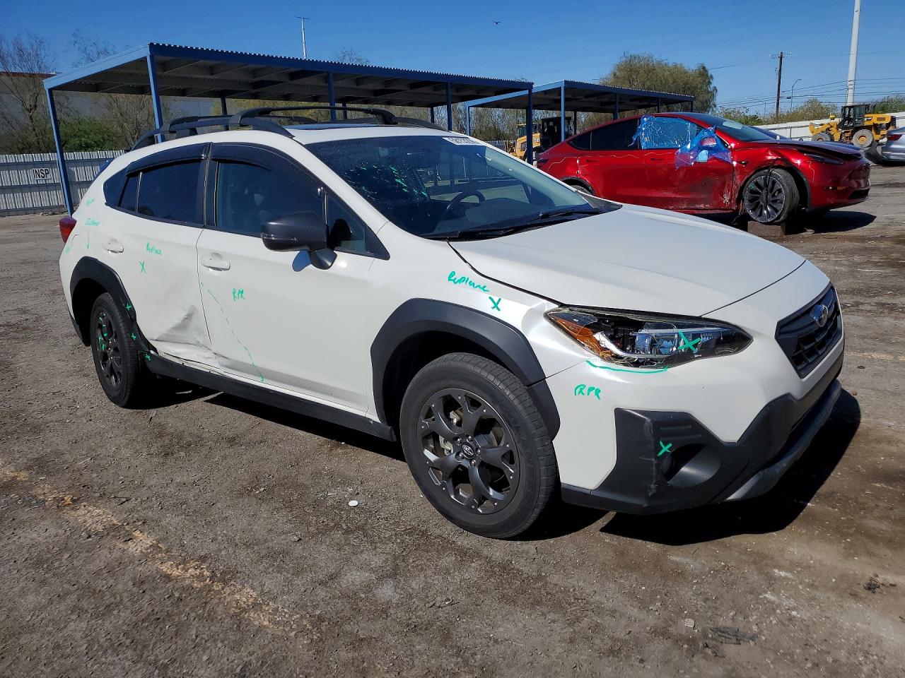 2022 Subaru Crosstrek Sport White vin: JF2GTHSC0NH203461