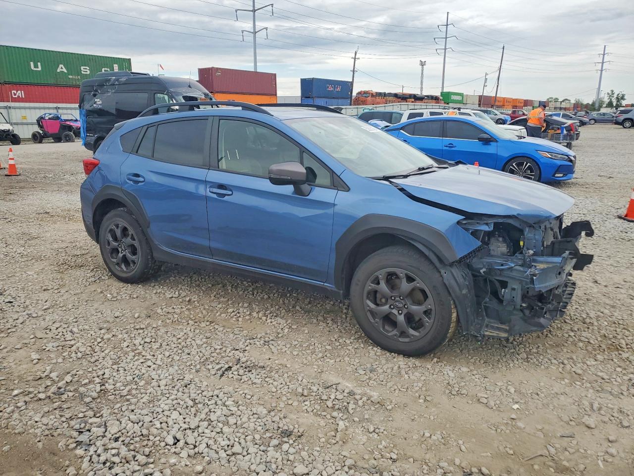 2021 Subaru Crosstrek Sport Blue vin: JF2GTHSC2MH260808