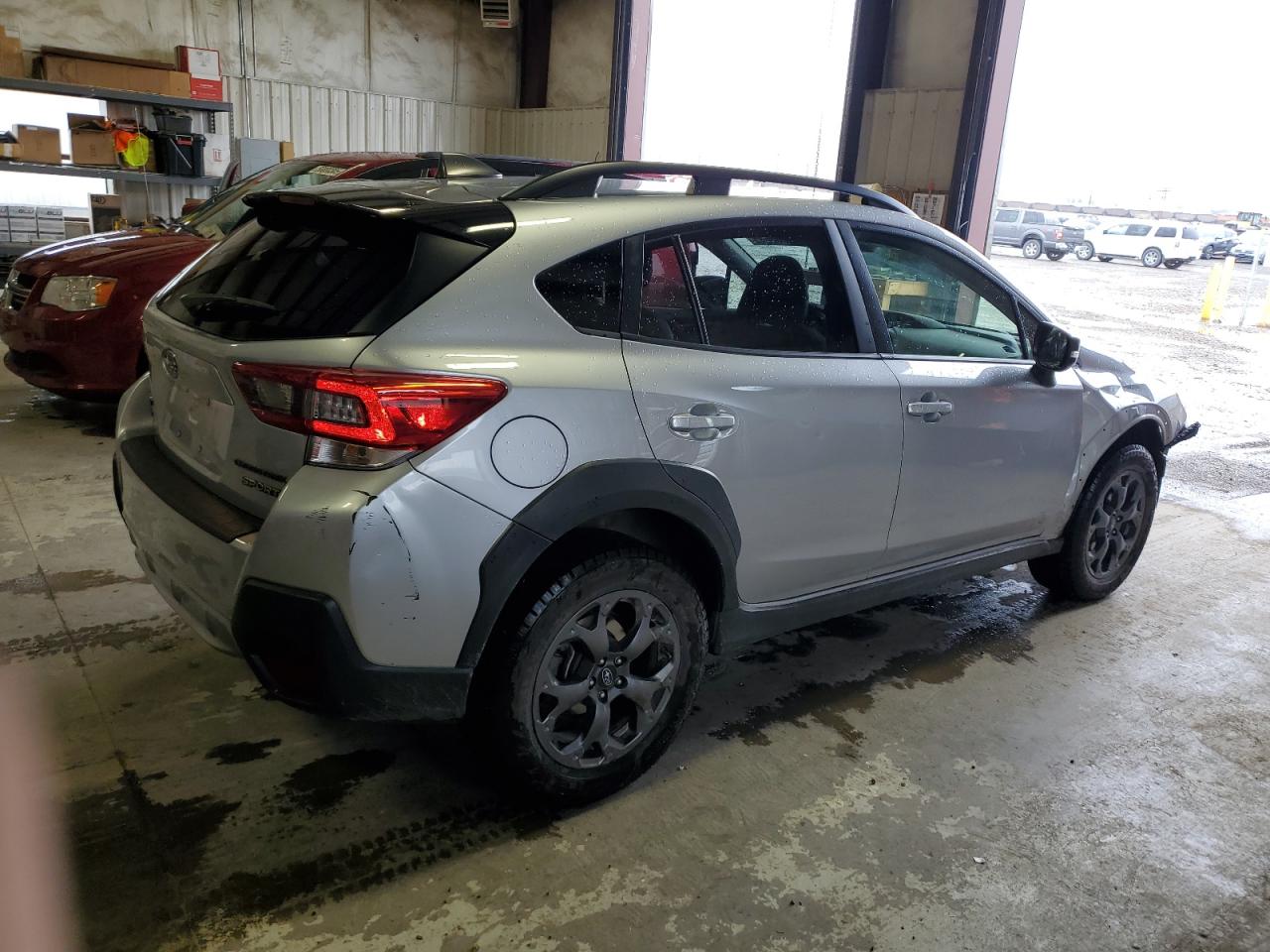 2022 Subaru Crosstrek Sport Silver vin: JF2GTHSC3NH232372