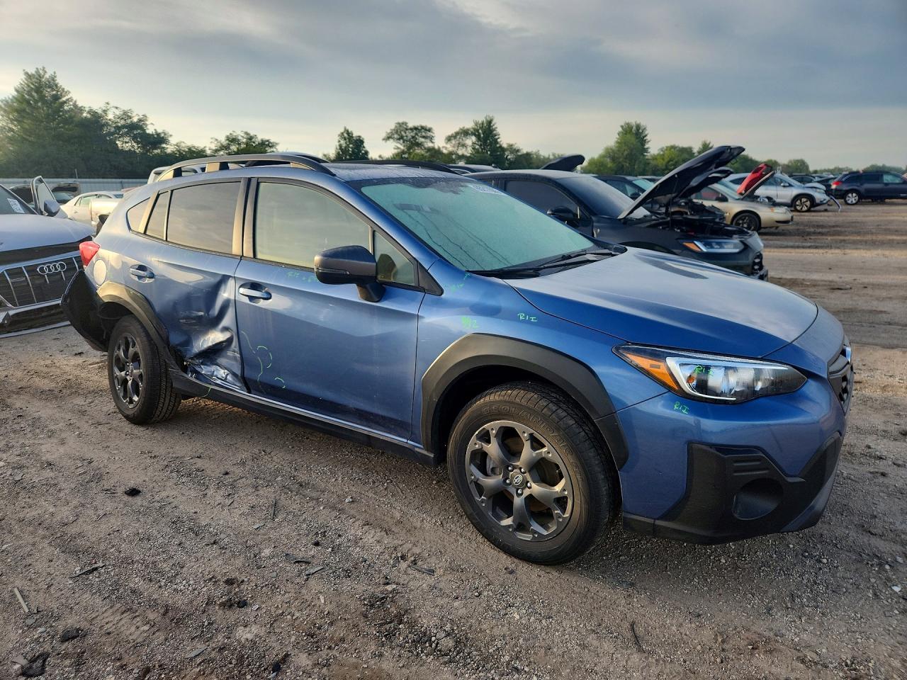 2023 Subaru Crosstrek Sport Синий vin: JF2GTHSC6PH249475