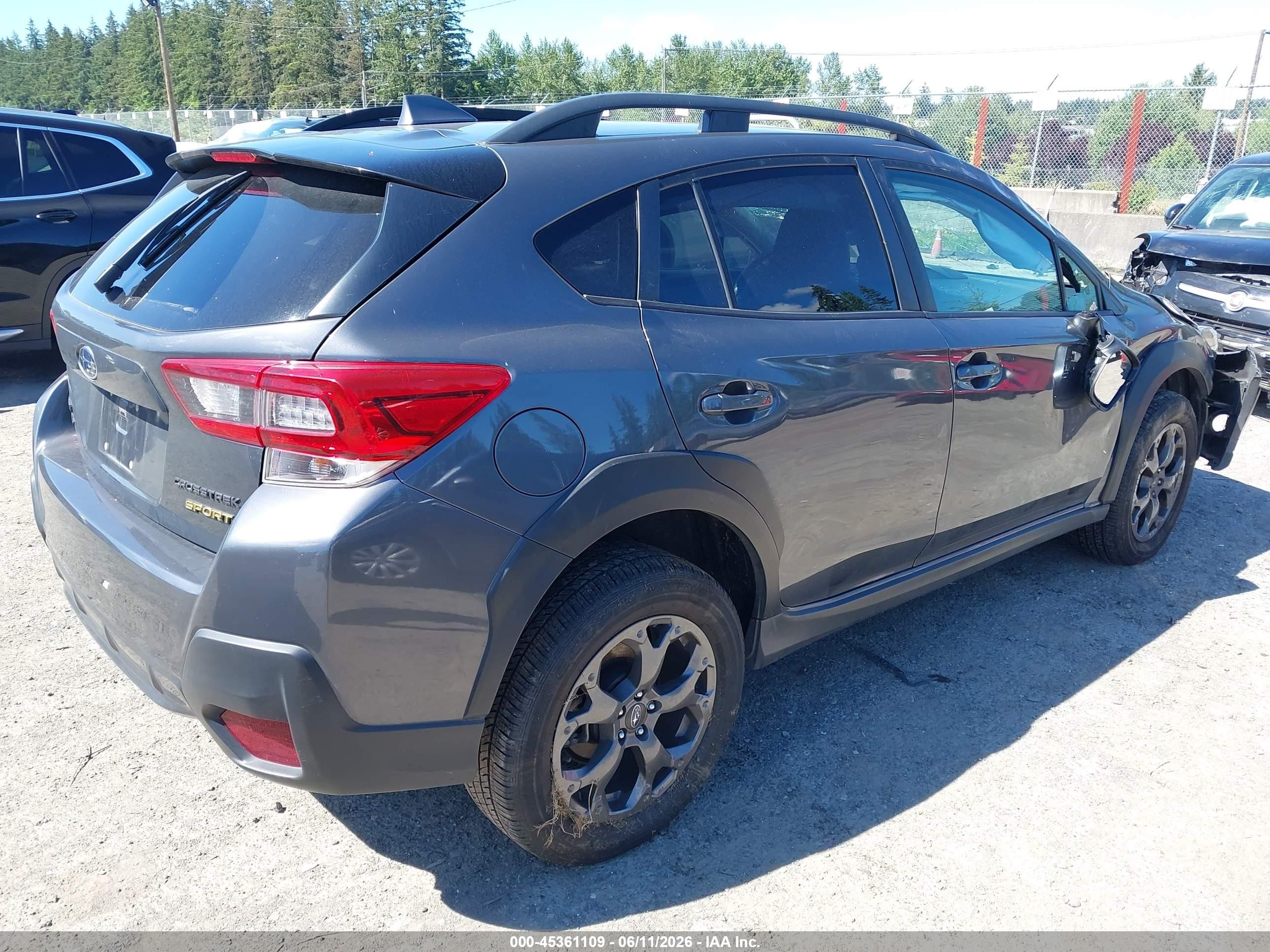2022 Subaru Crosstrek Sport Gray vin: JF2GTHSC8NH230942