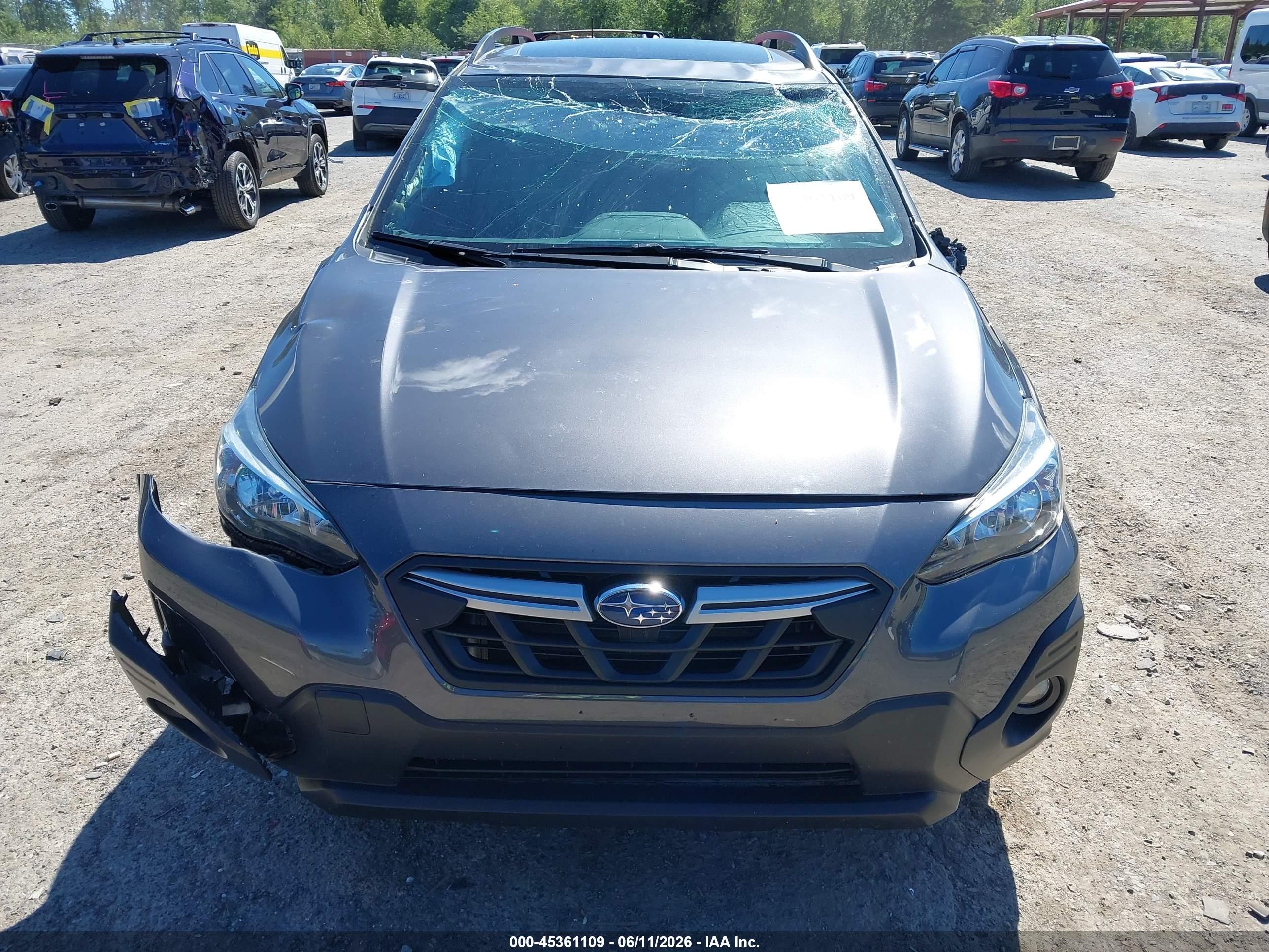 2022 Subaru Crosstrek Sport Gray vin: JF2GTHSC8NH230942
