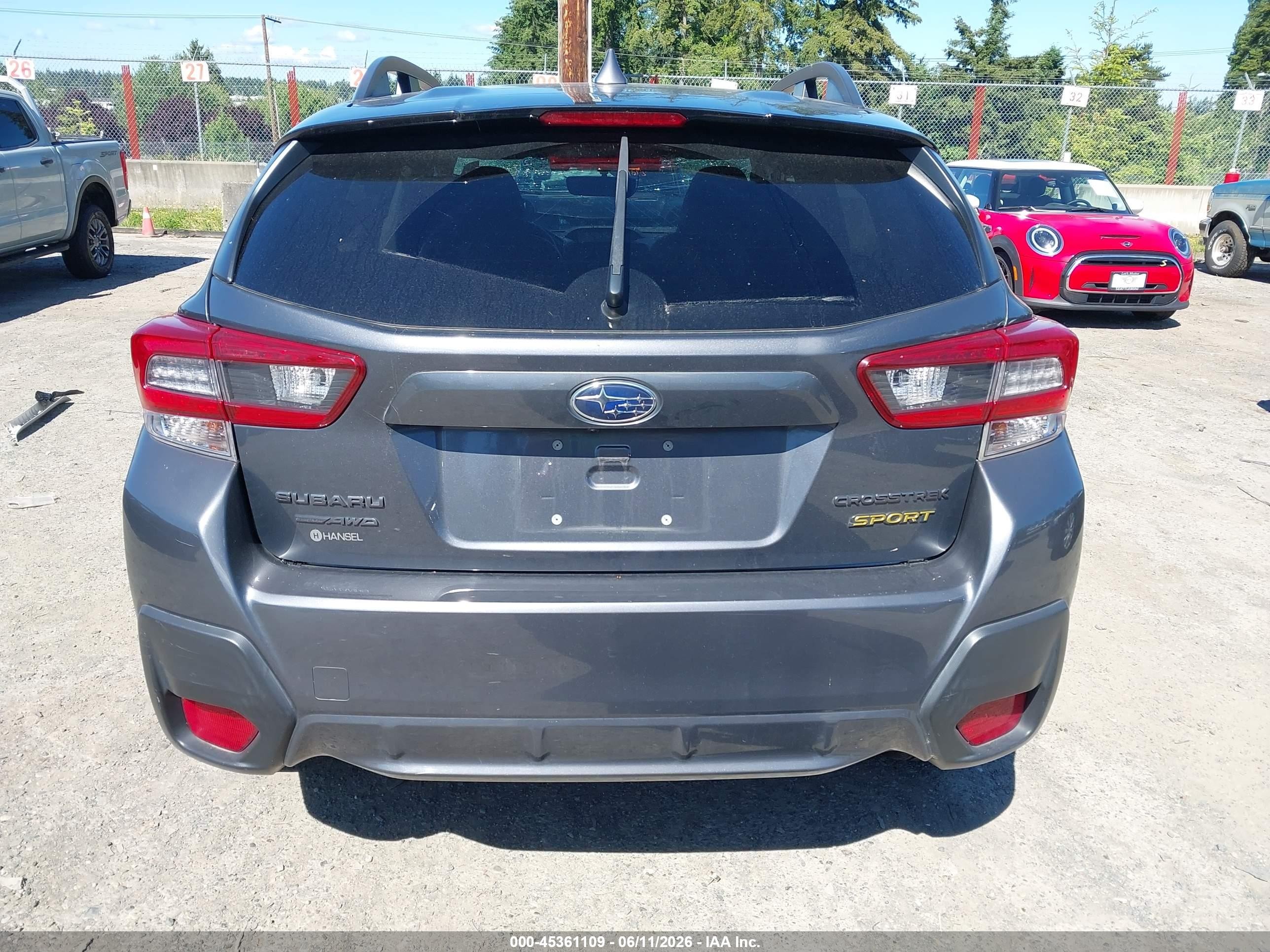 2022 Subaru Crosstrek Sport Gray vin: JF2GTHSC8NH230942