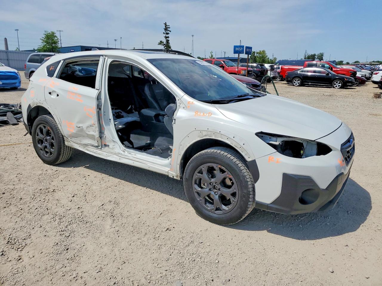 2021 Subaru Crosstrek Sport White vin: JF2GTHSC9MH259817