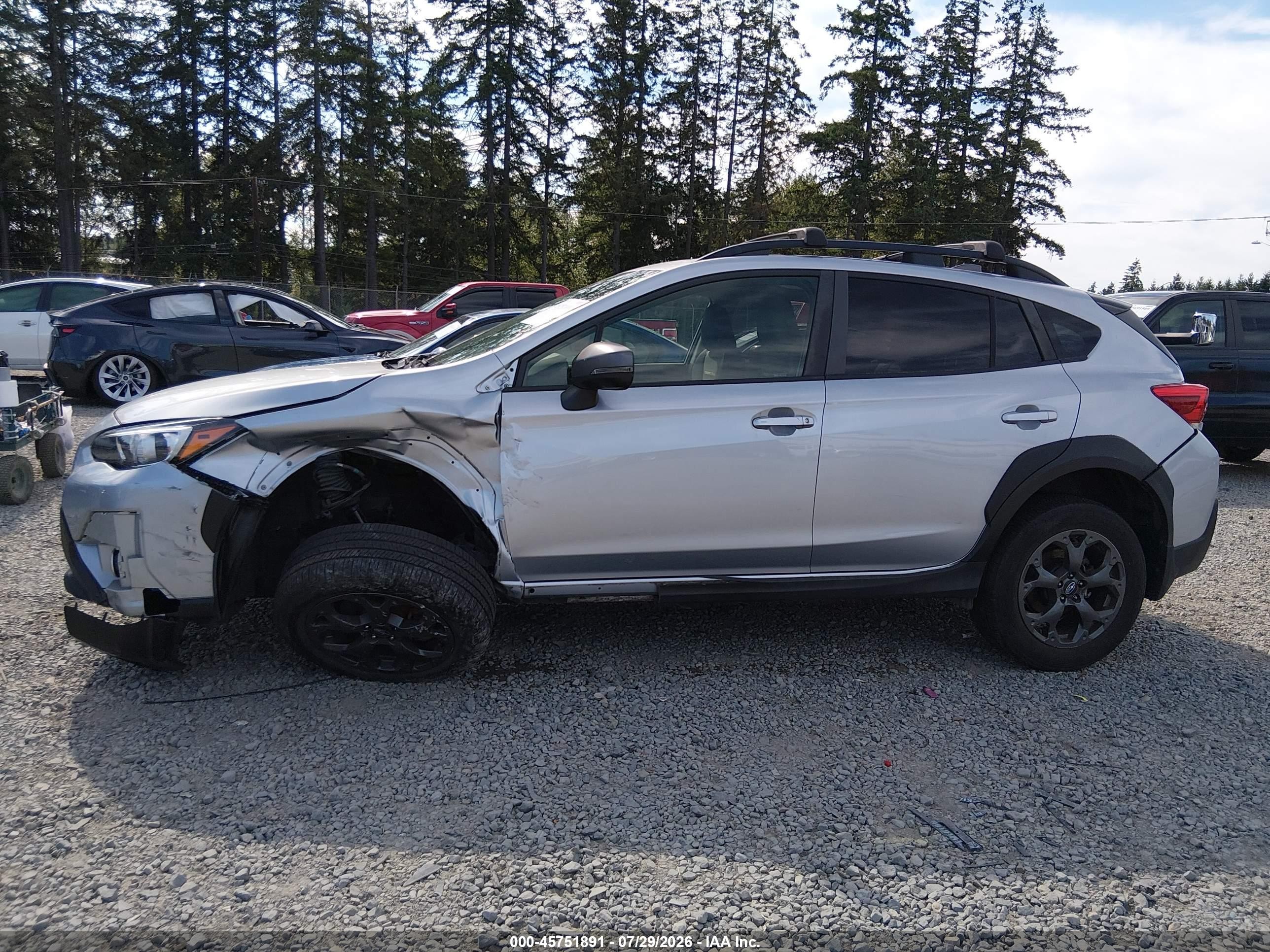 2021 Subaru Crosstrek Sport Silver vin: JF2GTHSC9MH274723