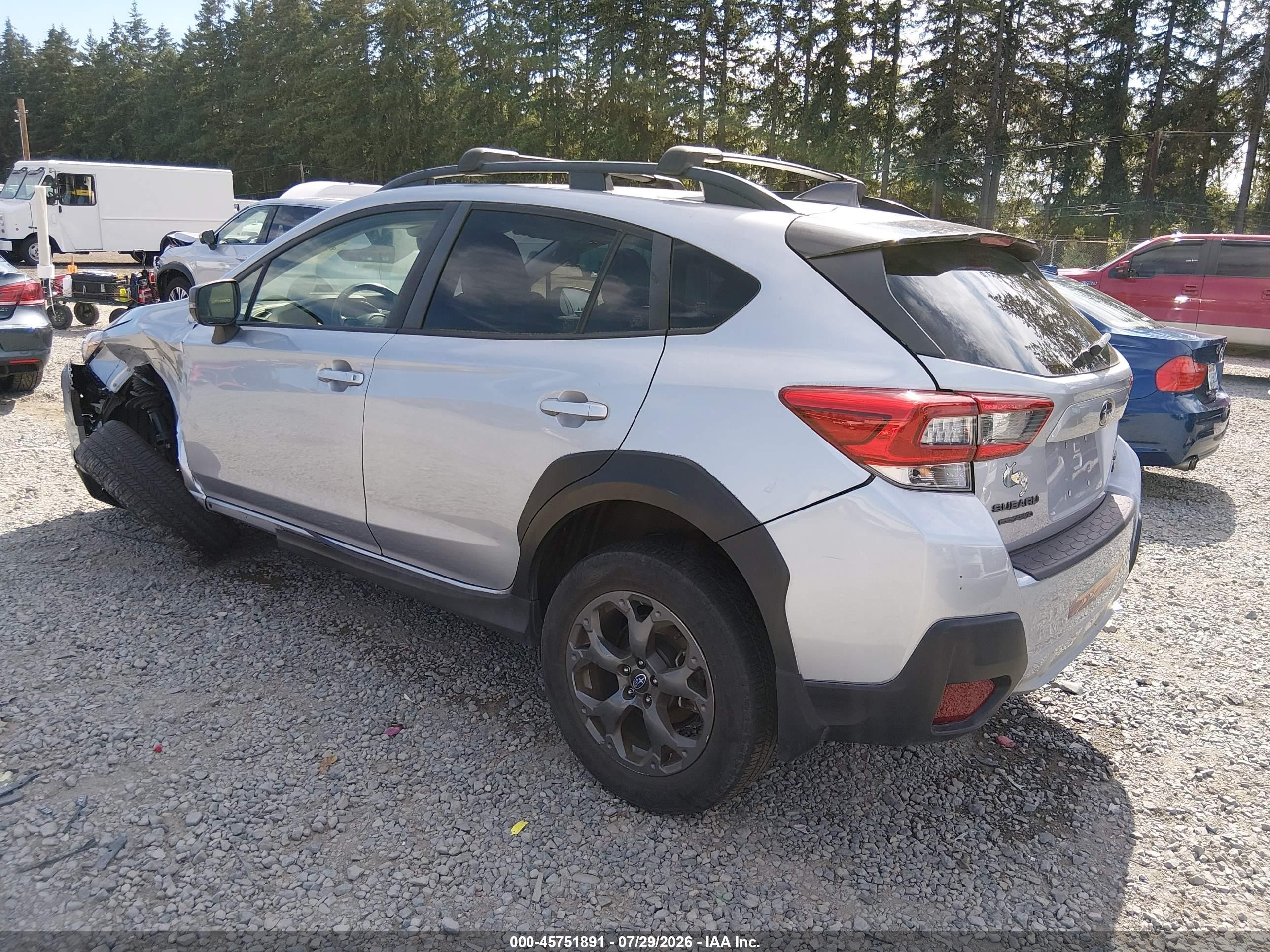 2021 Subaru Crosstrek Sport Silver vin: JF2GTHSC9MH274723