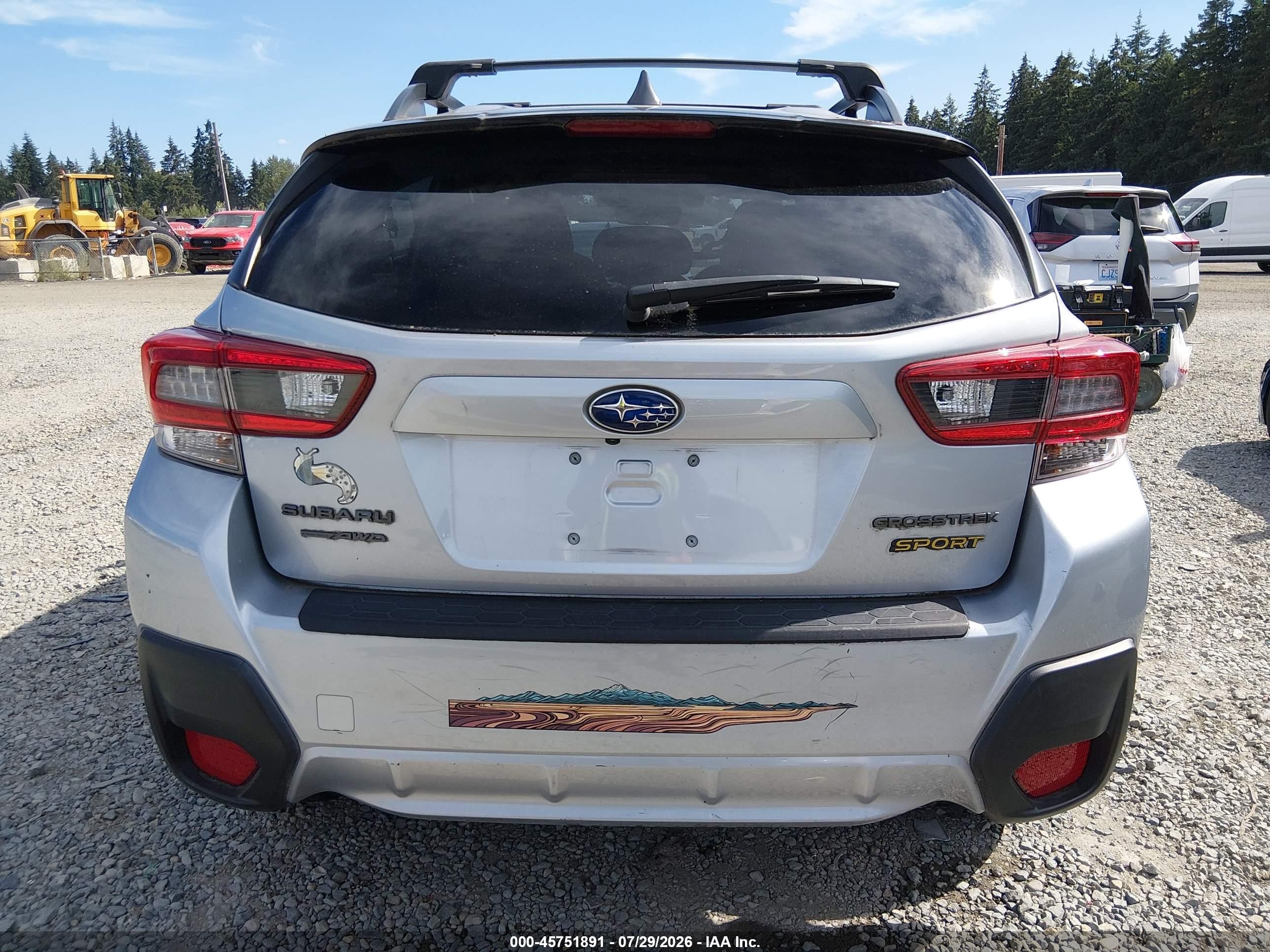 2021 Subaru Crosstrek Sport Silver vin: JF2GTHSC9MH274723