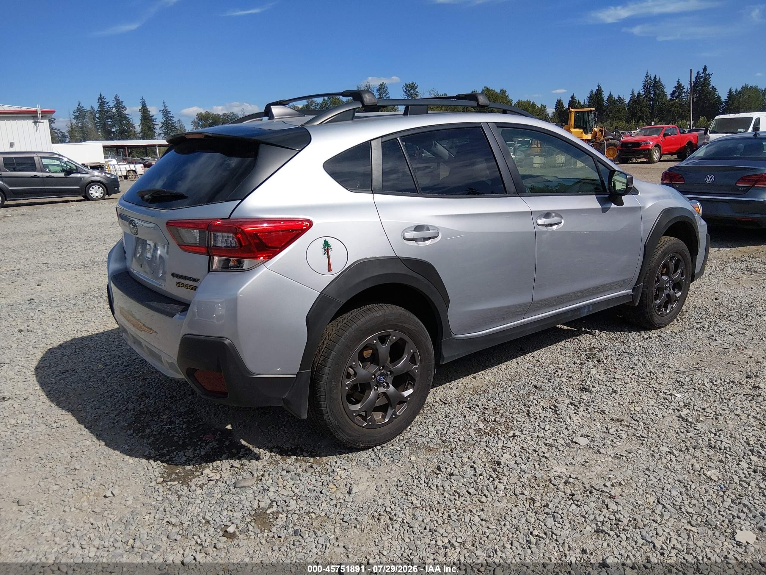 2021 Subaru Crosstrek Sport Silver vin: JF2GTHSC9MH274723