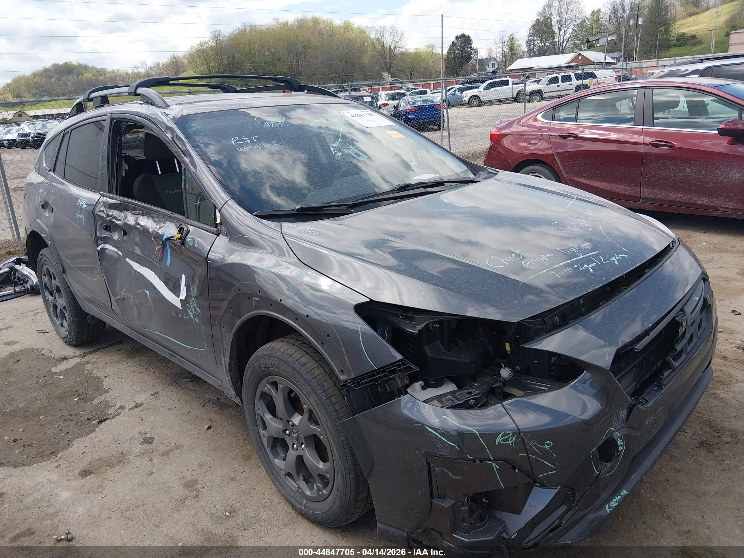2022 Subaru Crosstrek Sport Gray vin: JF2GTHSC9NH277767