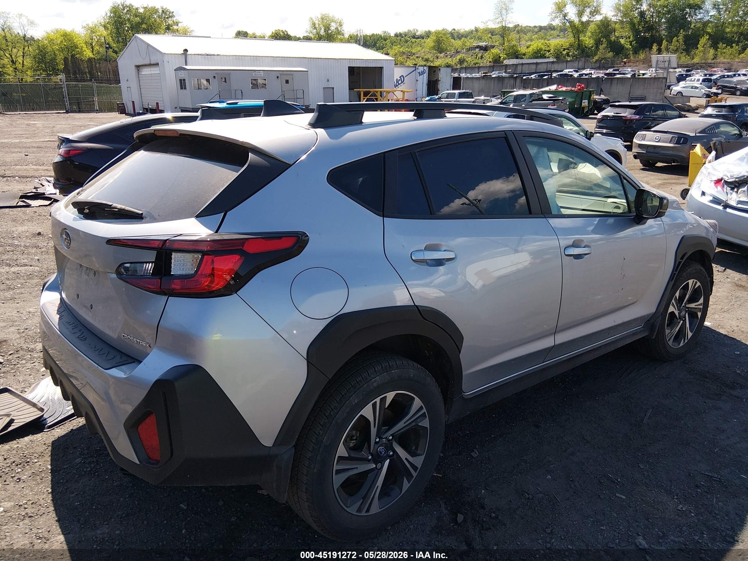 2024 Subaru Crosstrek Premium Silver vin: JF2GUADC0R8887449