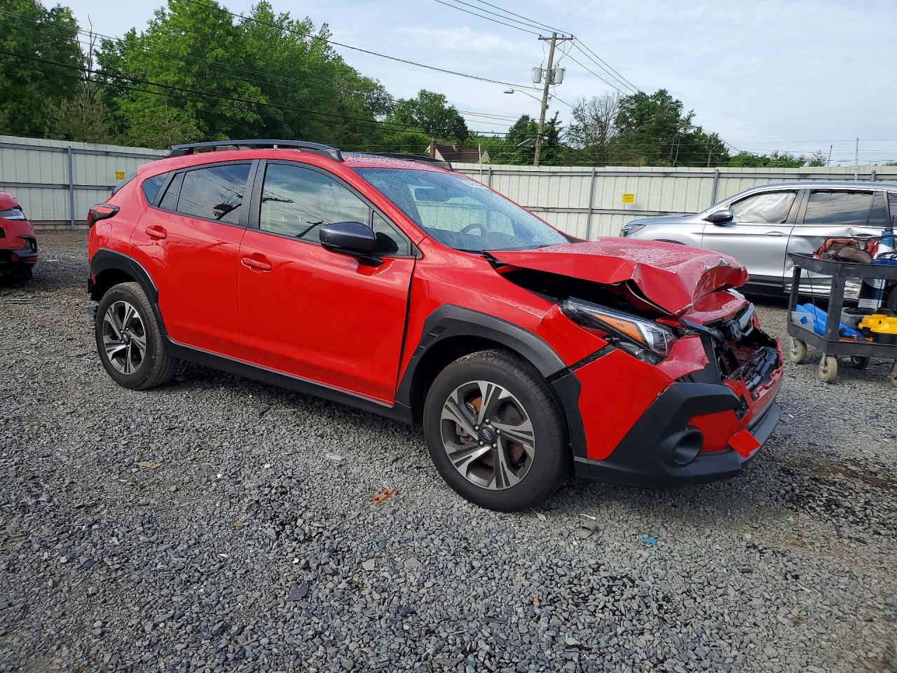 2024 Subaru Crosstrek Premium Red vin: JF2GUADC0RH327558
