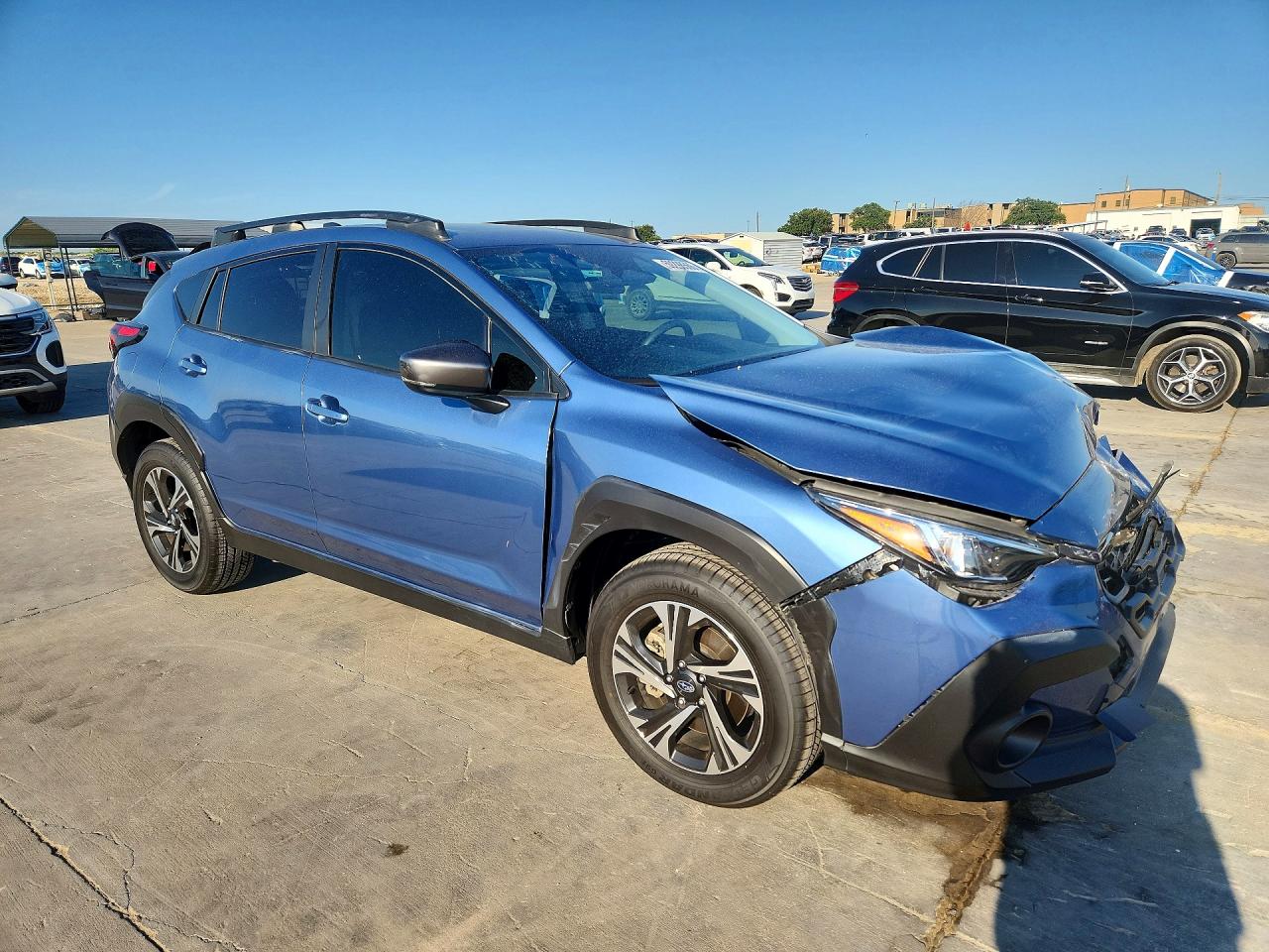 2024 Subaru Crosstrek Premium Blue vin: JF2GUADC1RH337693