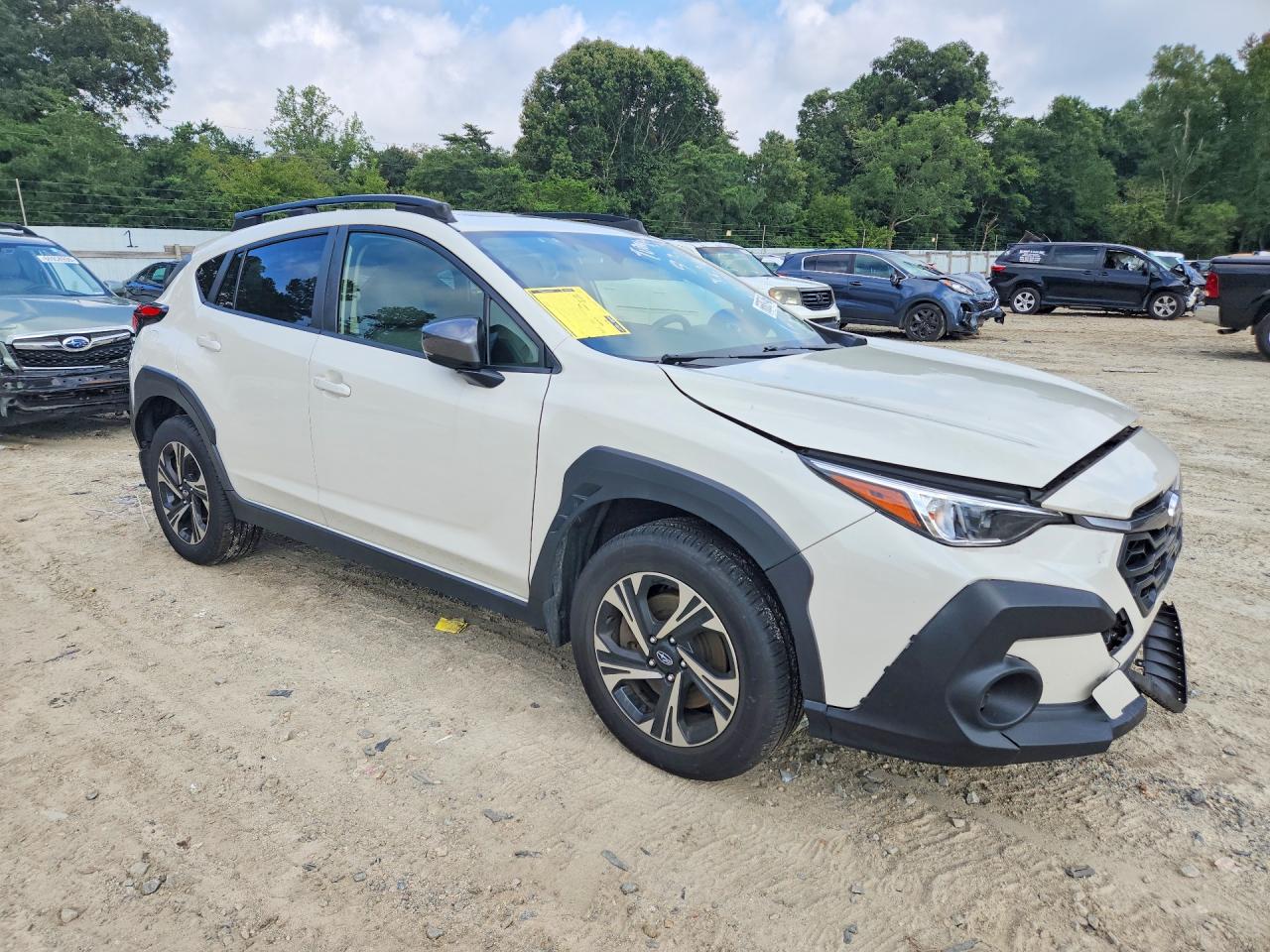 2024 Subaru Crosstrek Premium White vin: JF2GUADC6R8206615
