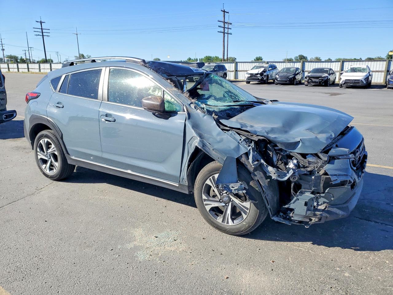 2024 Subaru Crosstrek Premium Gray vin: JF2GUADC6RH217856