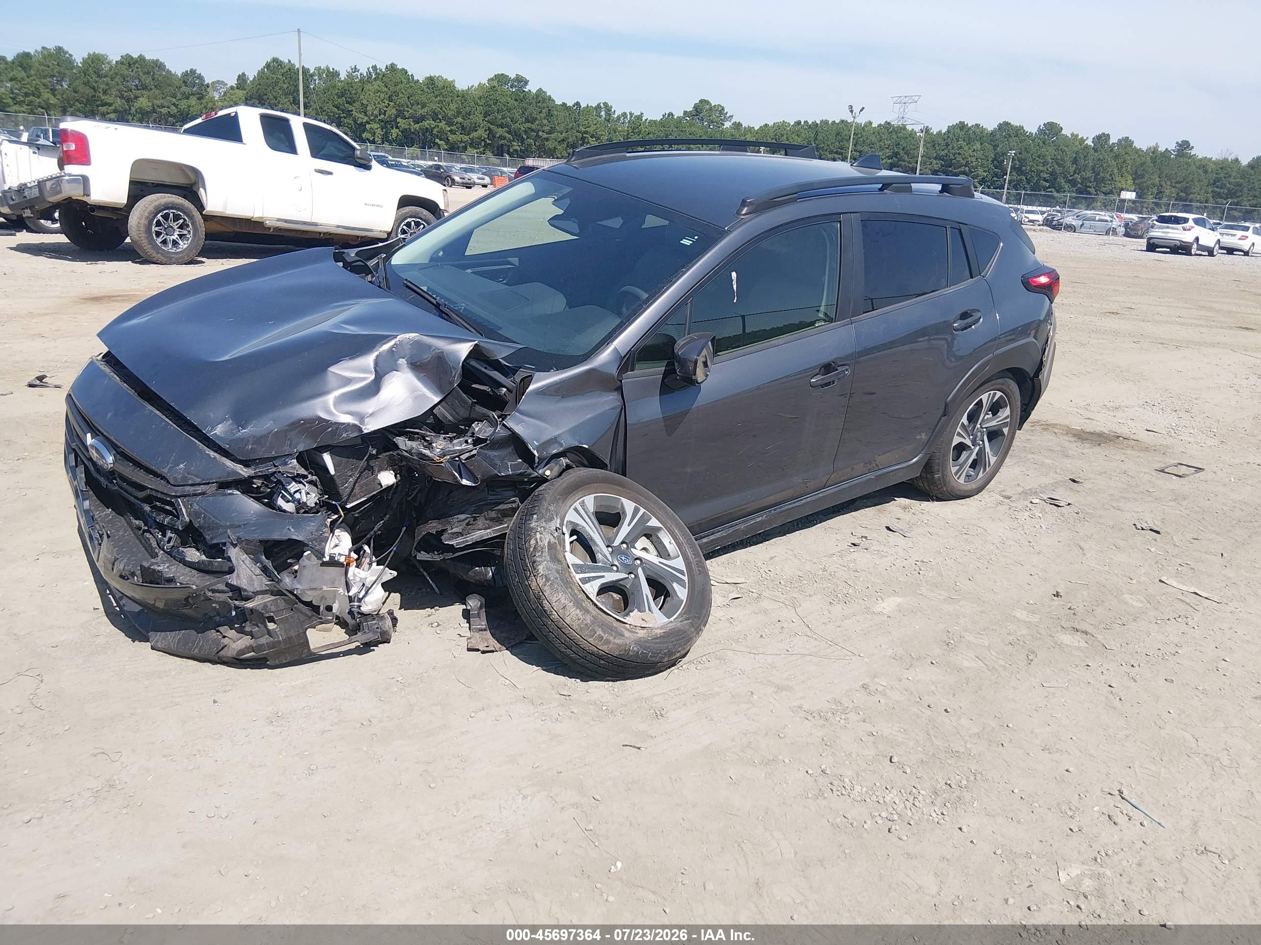 2024 Subaru Crosstrek Premium Gray vin: JF2GUADC8R8304464