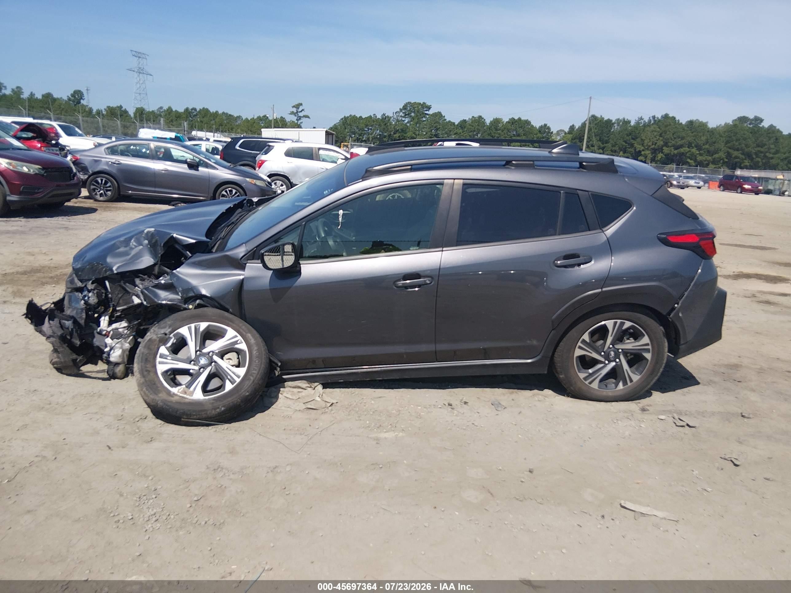 2024 Subaru Crosstrek Premium Gray vin: JF2GUADC8R8304464