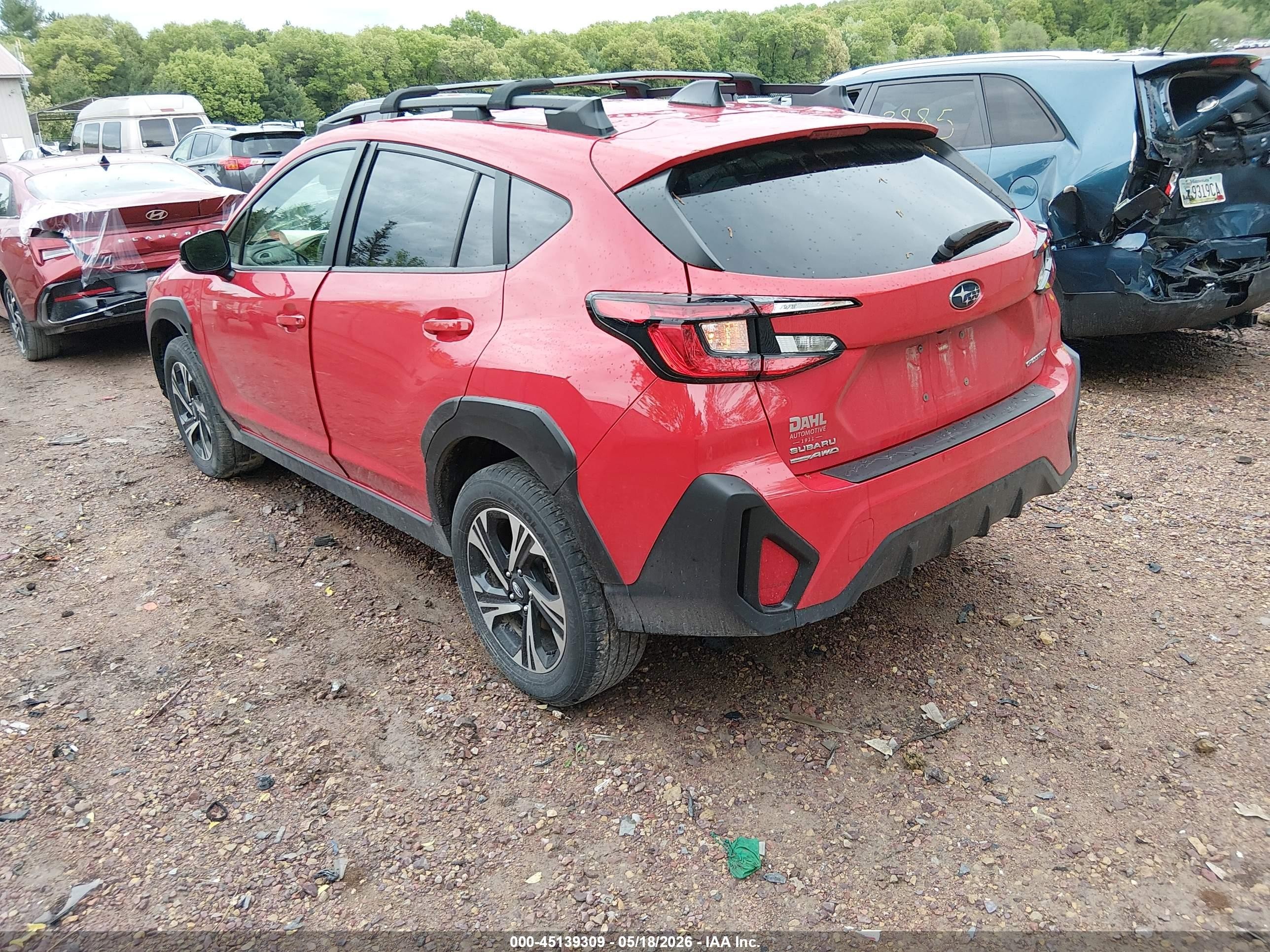 2024 Subaru Crosstrek Premium Red vin: JF2GUADC8R8902263