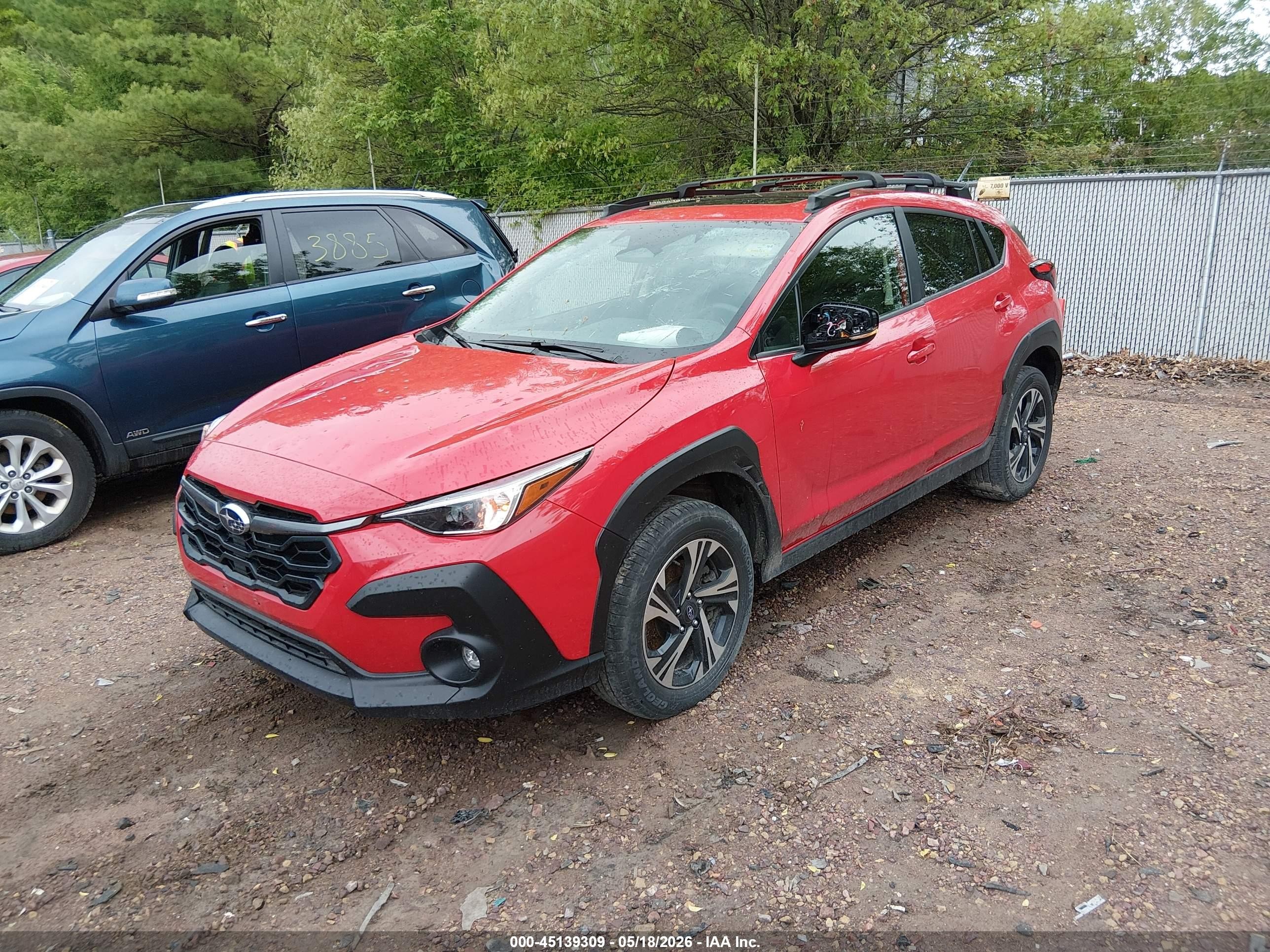 2024 Subaru Crosstrek Premium Red vin: JF2GUADC8R8902263