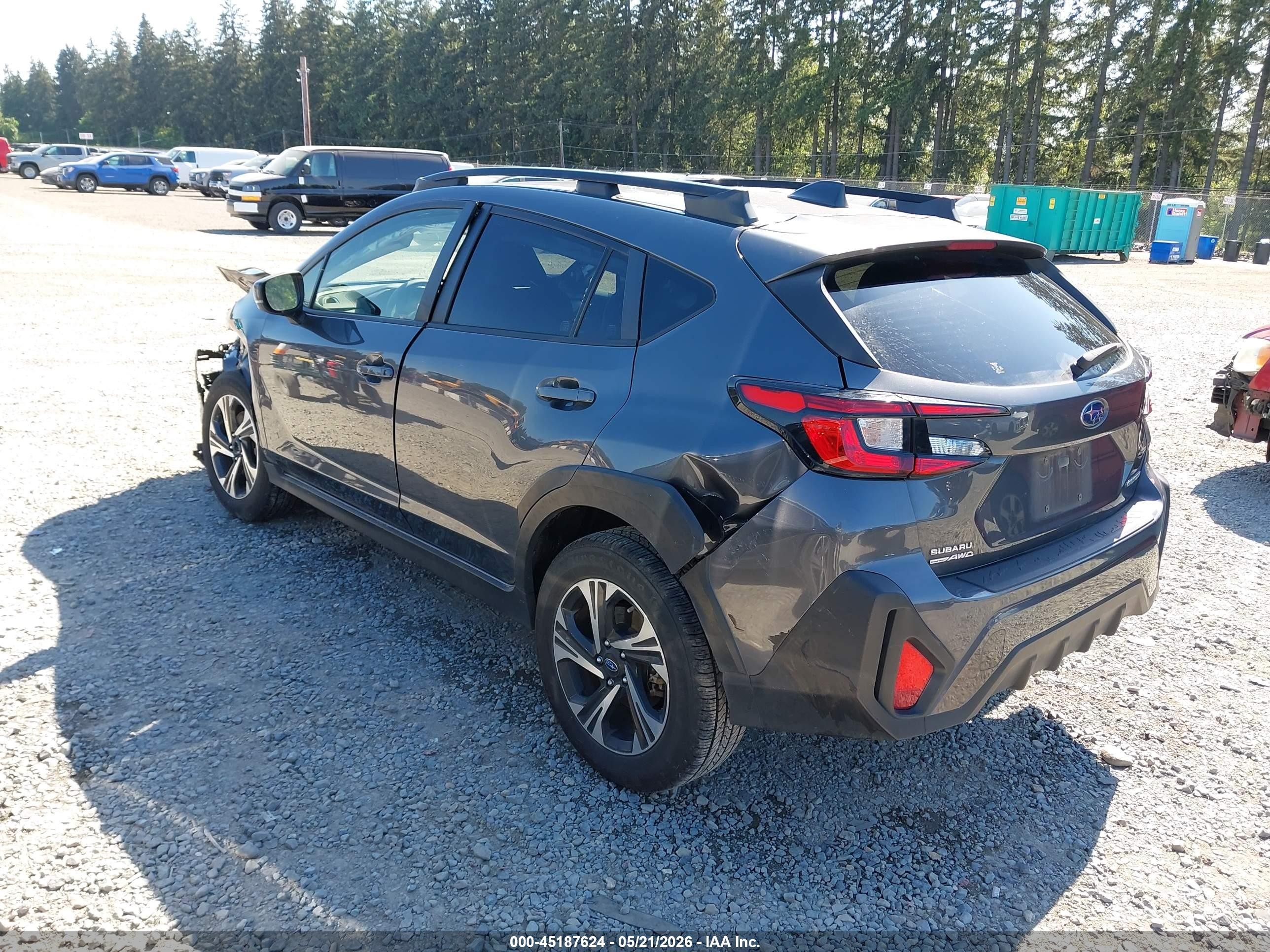 2024 Subaru Crosstrek Premium Gray vin: JF2GUADC8RH217700
