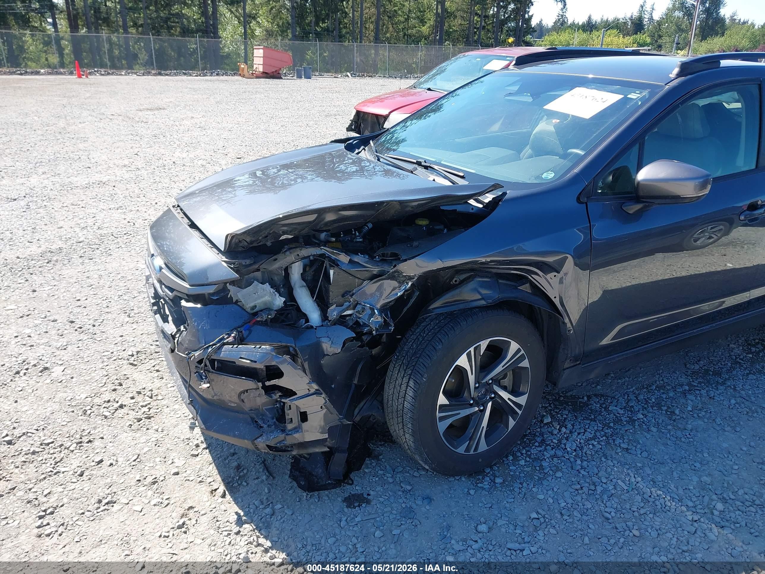 2024 Subaru Crosstrek Premium Gray vin: JF2GUADC8RH217700