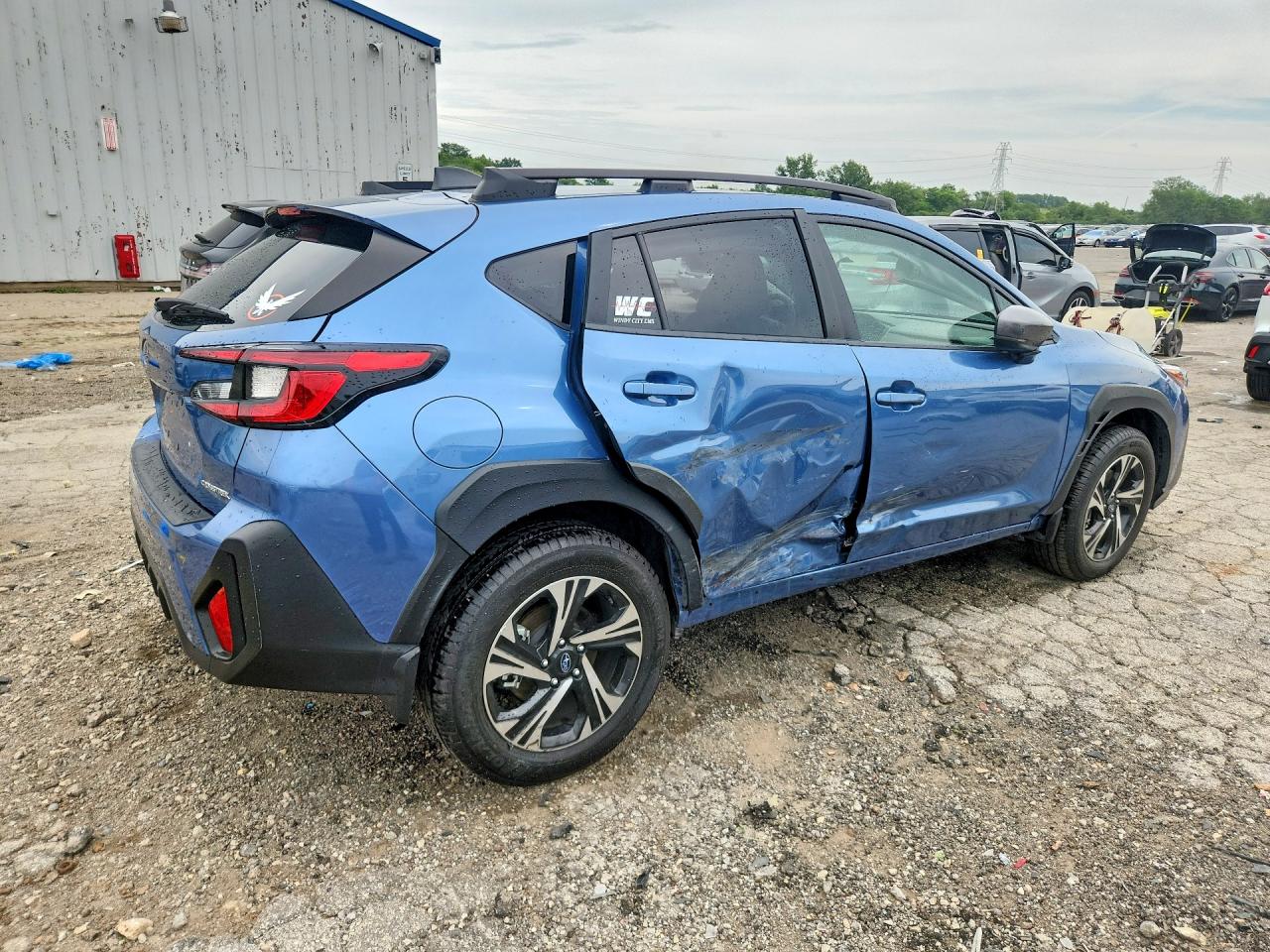 2024 Subaru Crosstrek Premium Blue vin: JF2GUADC9RH387287