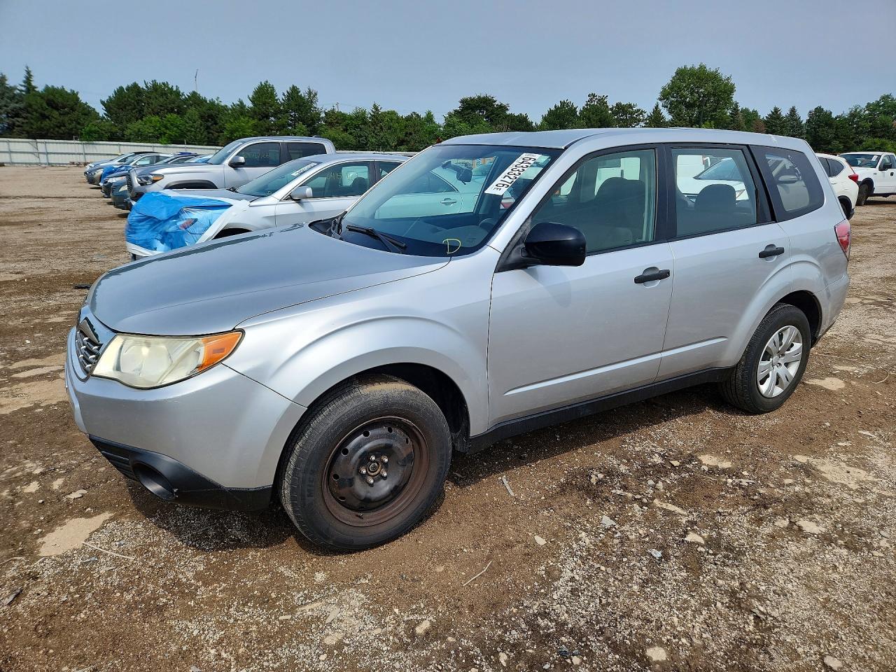 2009 Subaru Forester 2.5x Silver vin: JF2SH61609G788114