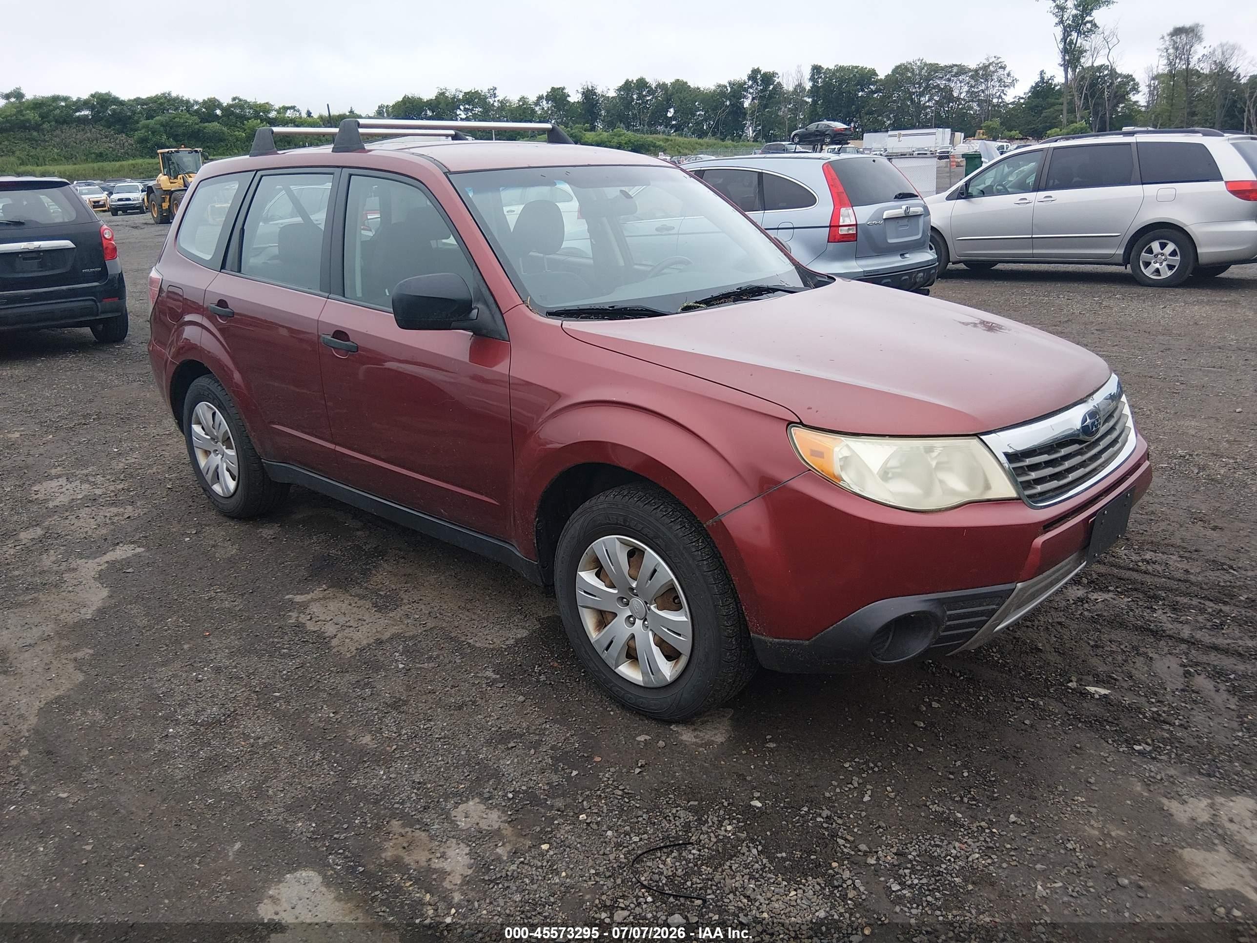 2009 Subaru Forester 2.5x Red vin: JF2SH61609H756161
