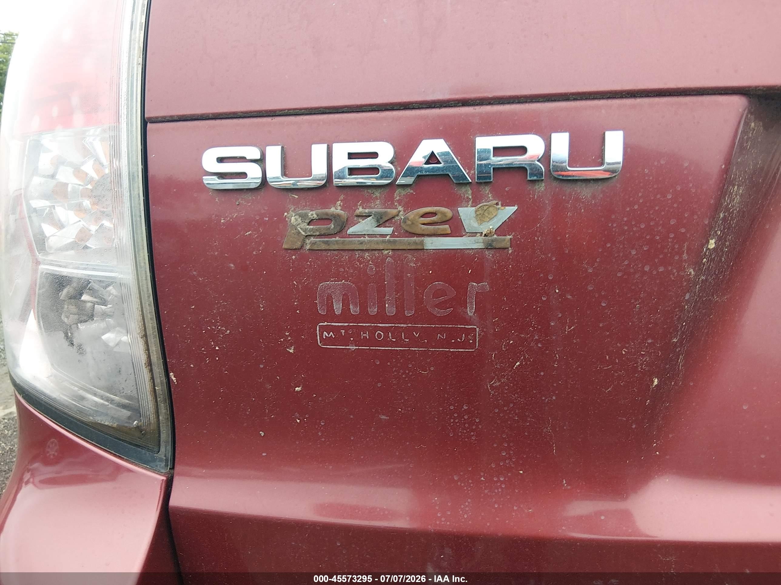 2009 Subaru Forester 2.5x Red vin: JF2SH61609H756161