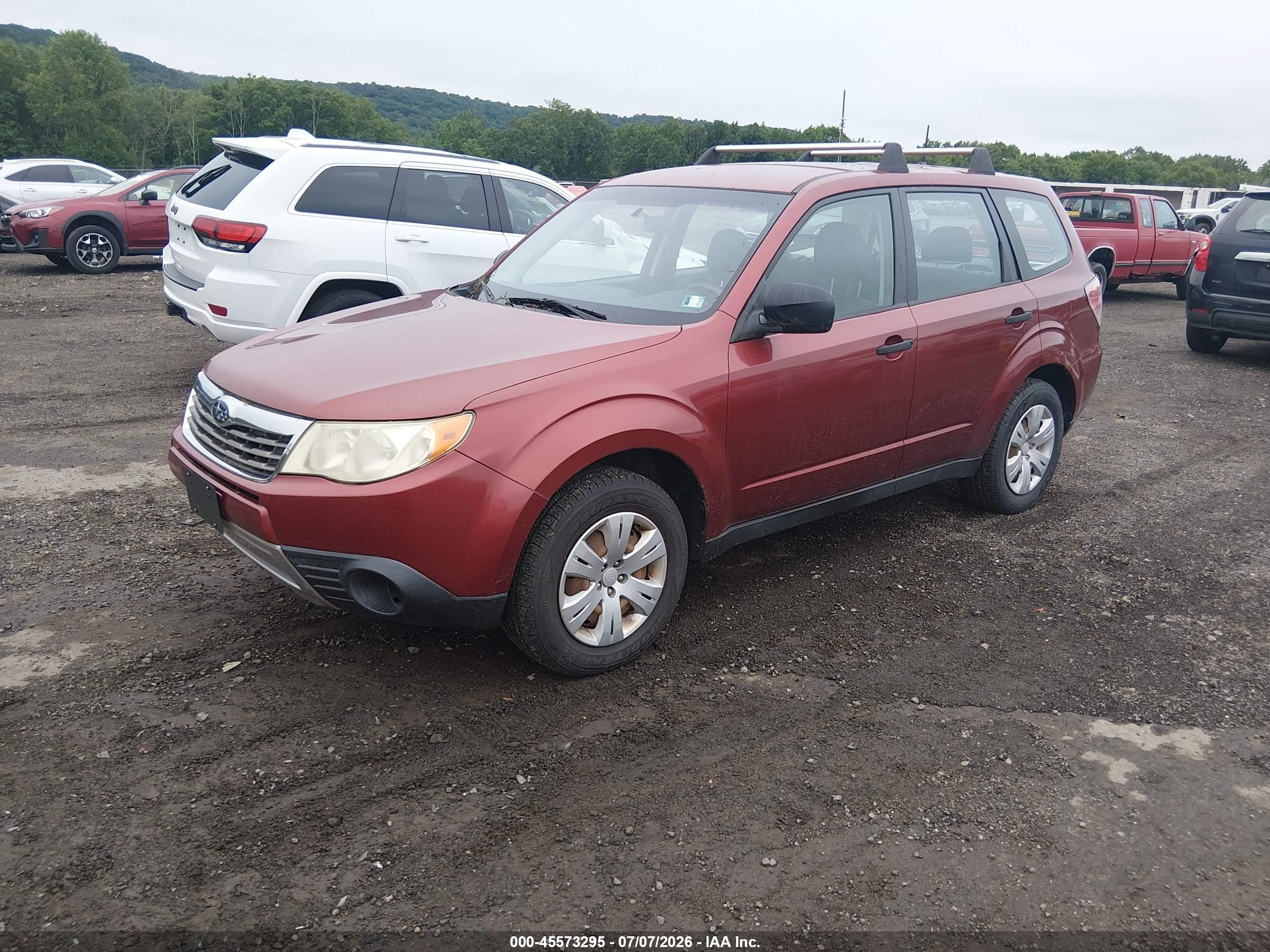 2009 Subaru Forester 2.5x Red vin: JF2SH61609H756161