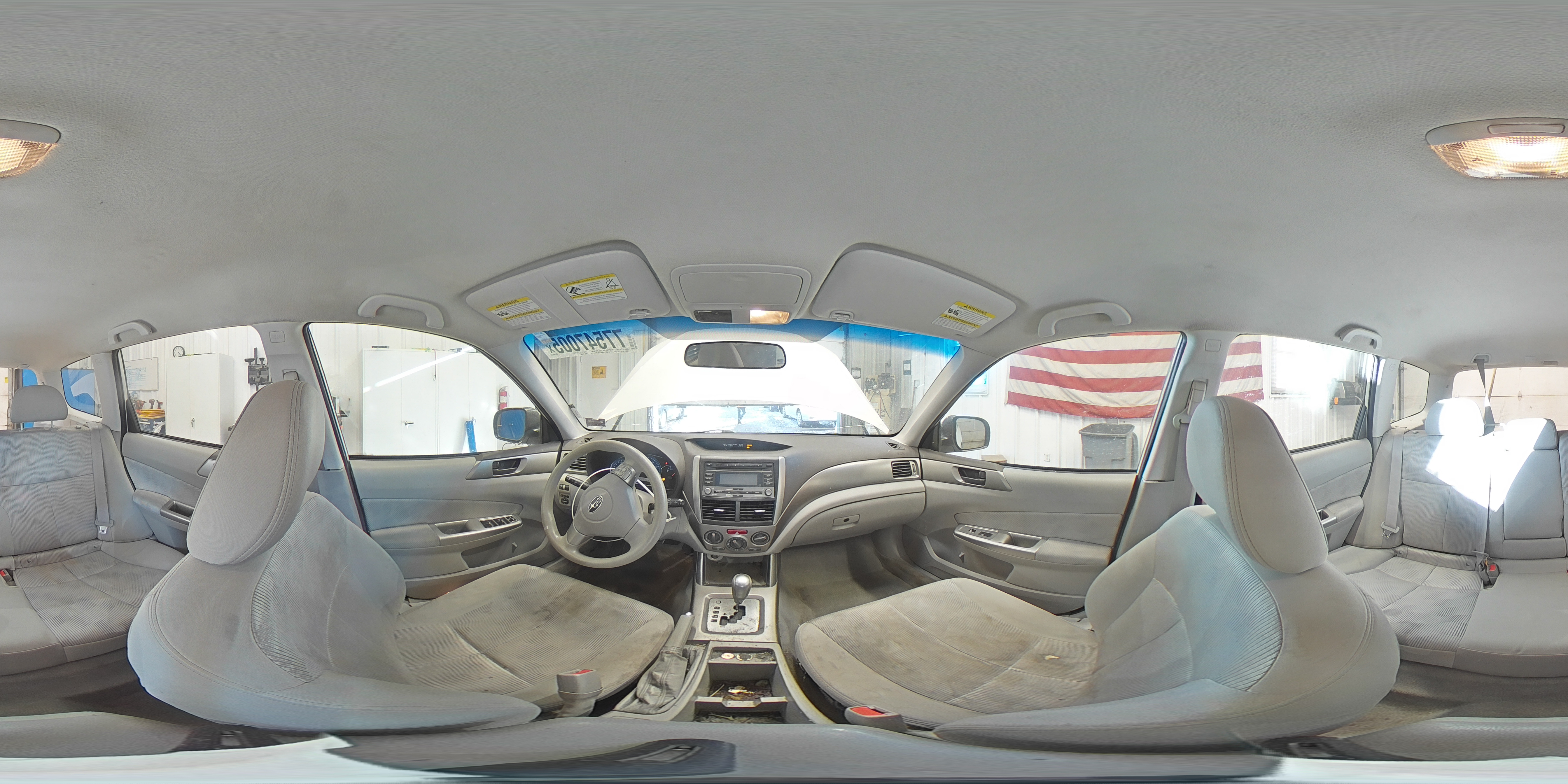 2009 Subaru Forester 2.5x White vin: JF2SH61609H761800