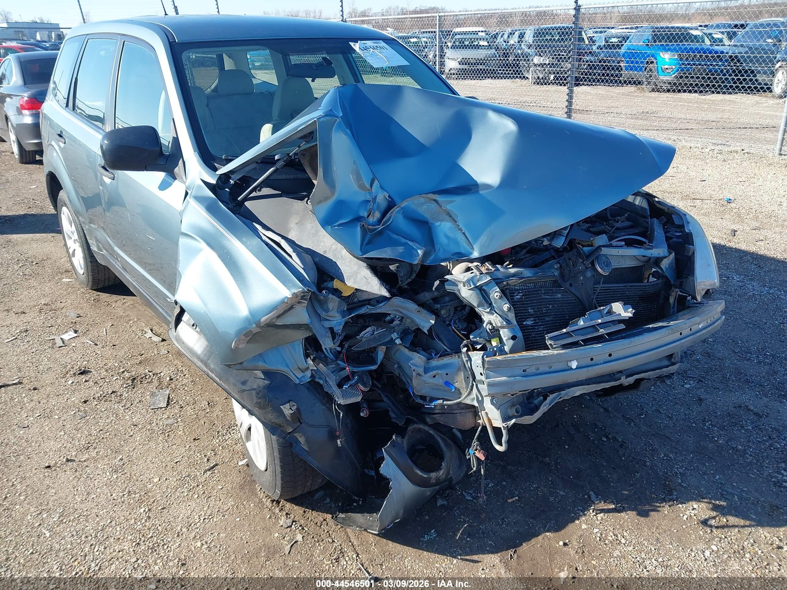 2009 Subaru Forester 2.5x Серый vin: JF2SH61609H773820