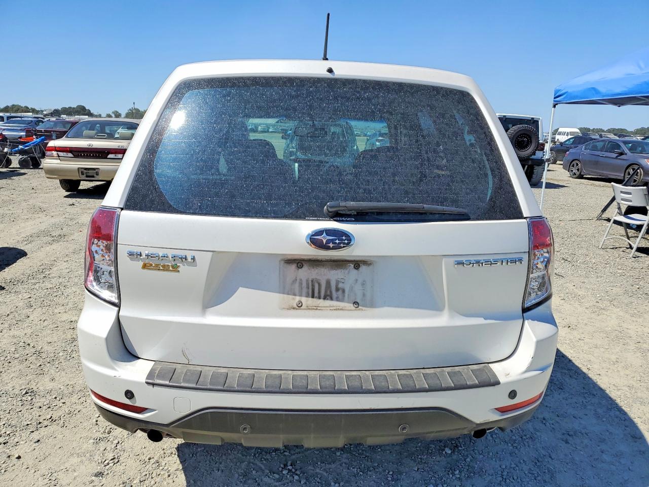 2009 Subaru Forester 2.5x White vin: JF2SH61609H777348