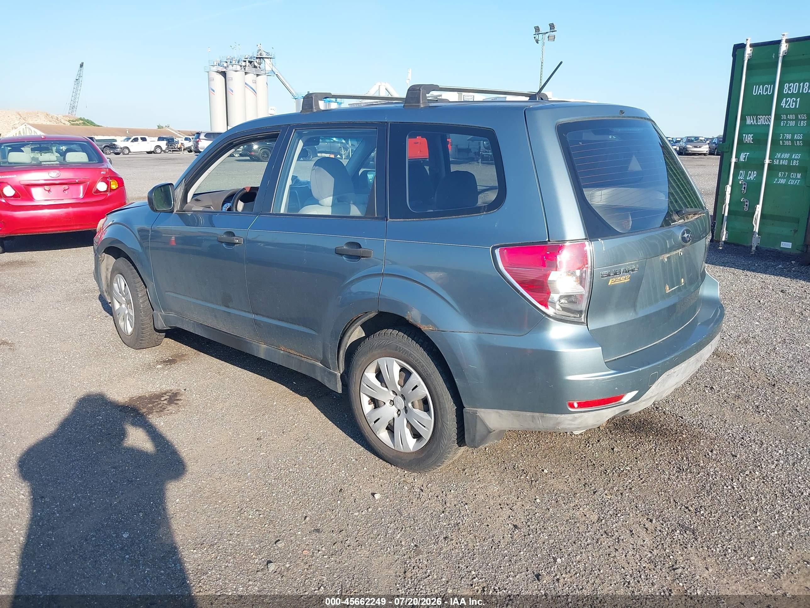2009 Subaru Forester 2.5x Light Blue vin: JF2SH61619G714975