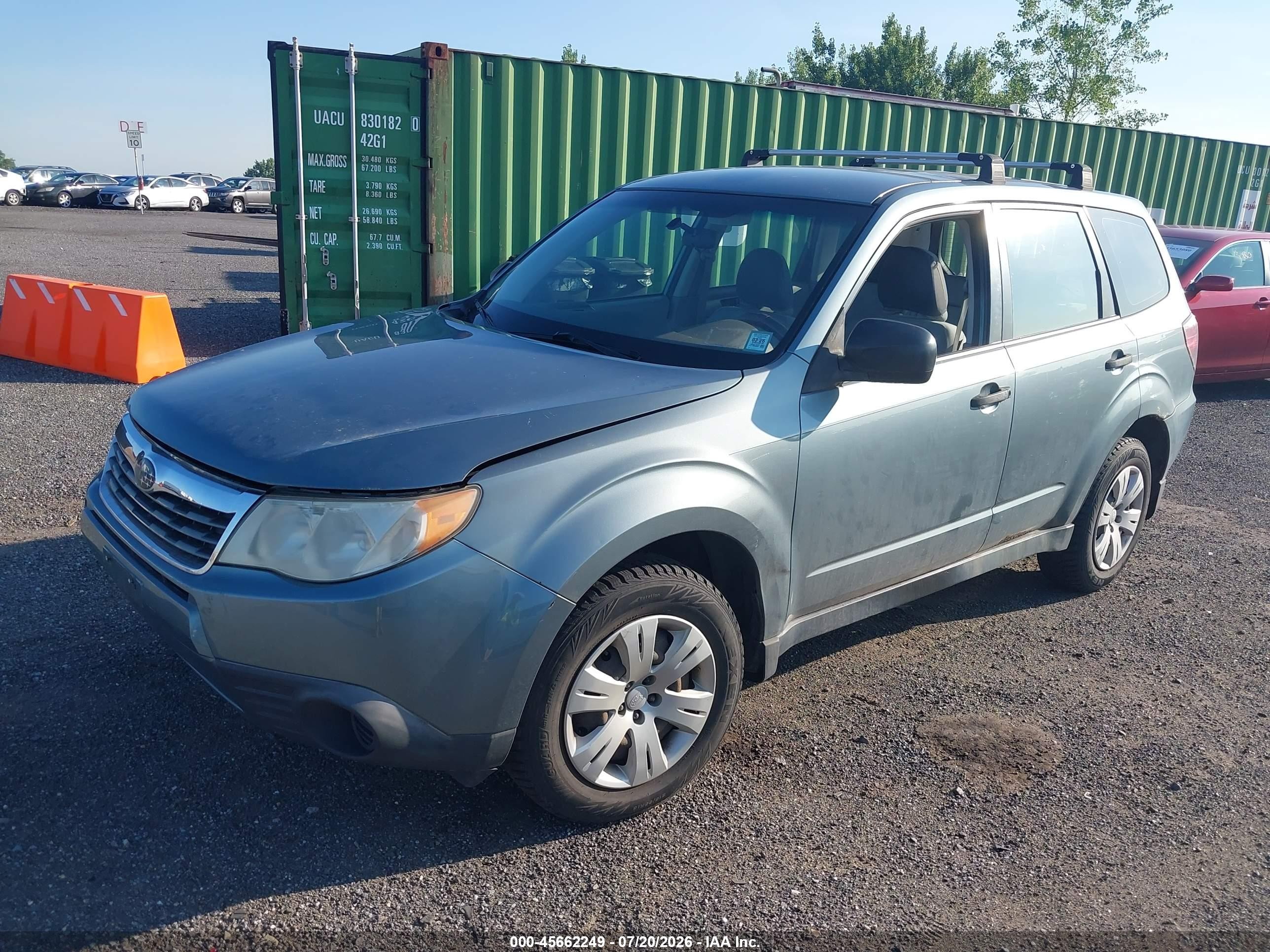 2009 Subaru Forester 2.5x Light Blue vin: JF2SH61619G714975