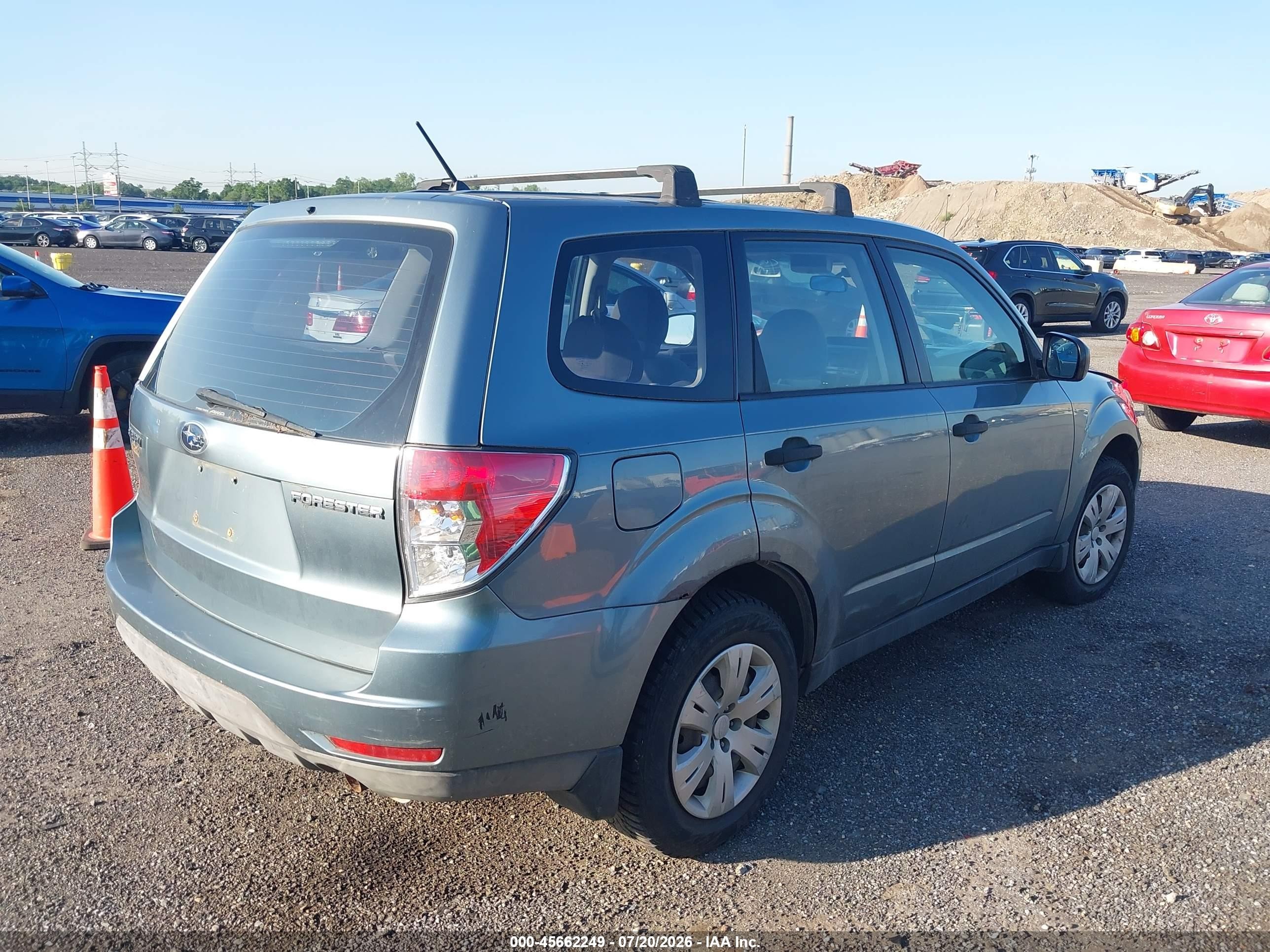 2009 Subaru Forester 2.5x Light Blue vin: JF2SH61619G714975